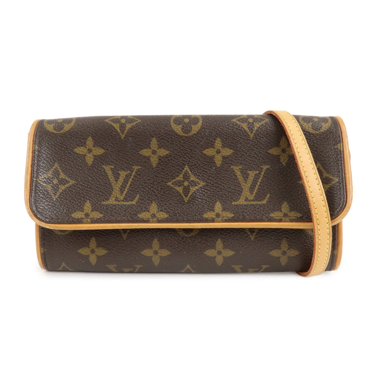 Louis-Vuitton-Monogram-Pochette-Twin-PM-2Way-Bag-Brown-M51854