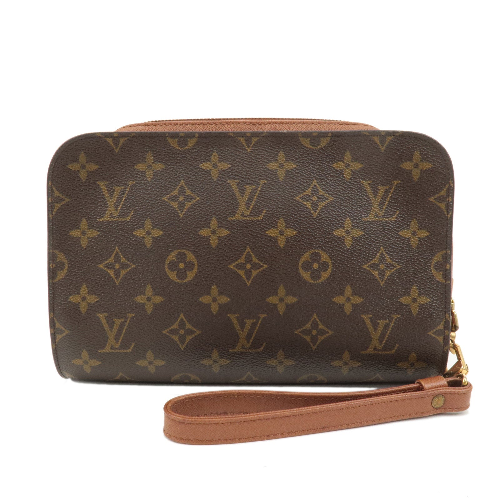 Louis Vuitton Monogram Orsay Clutch Bag Pouch Brown M51790