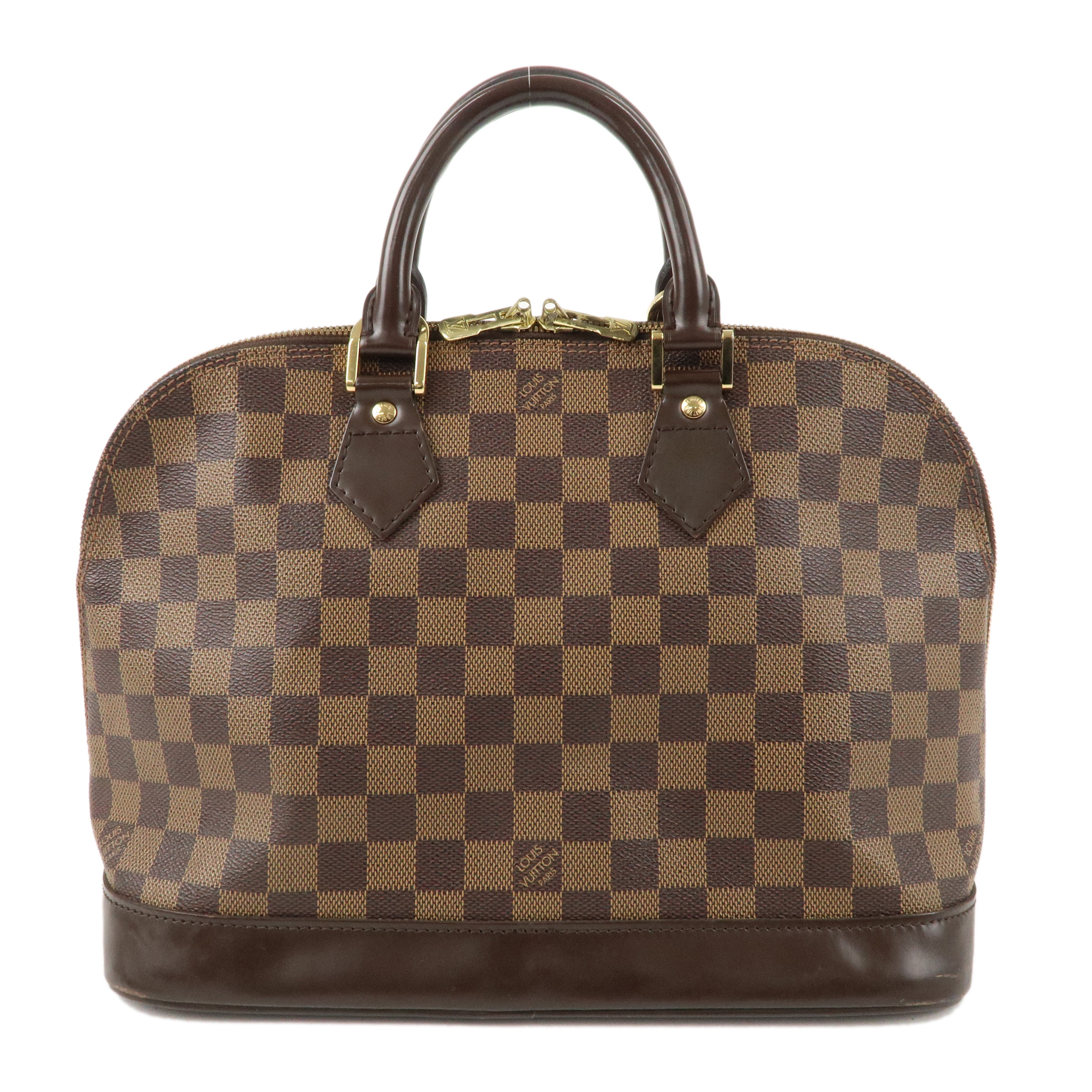 Louis Vuitton Damier Alma Hand Bag Brown N51131