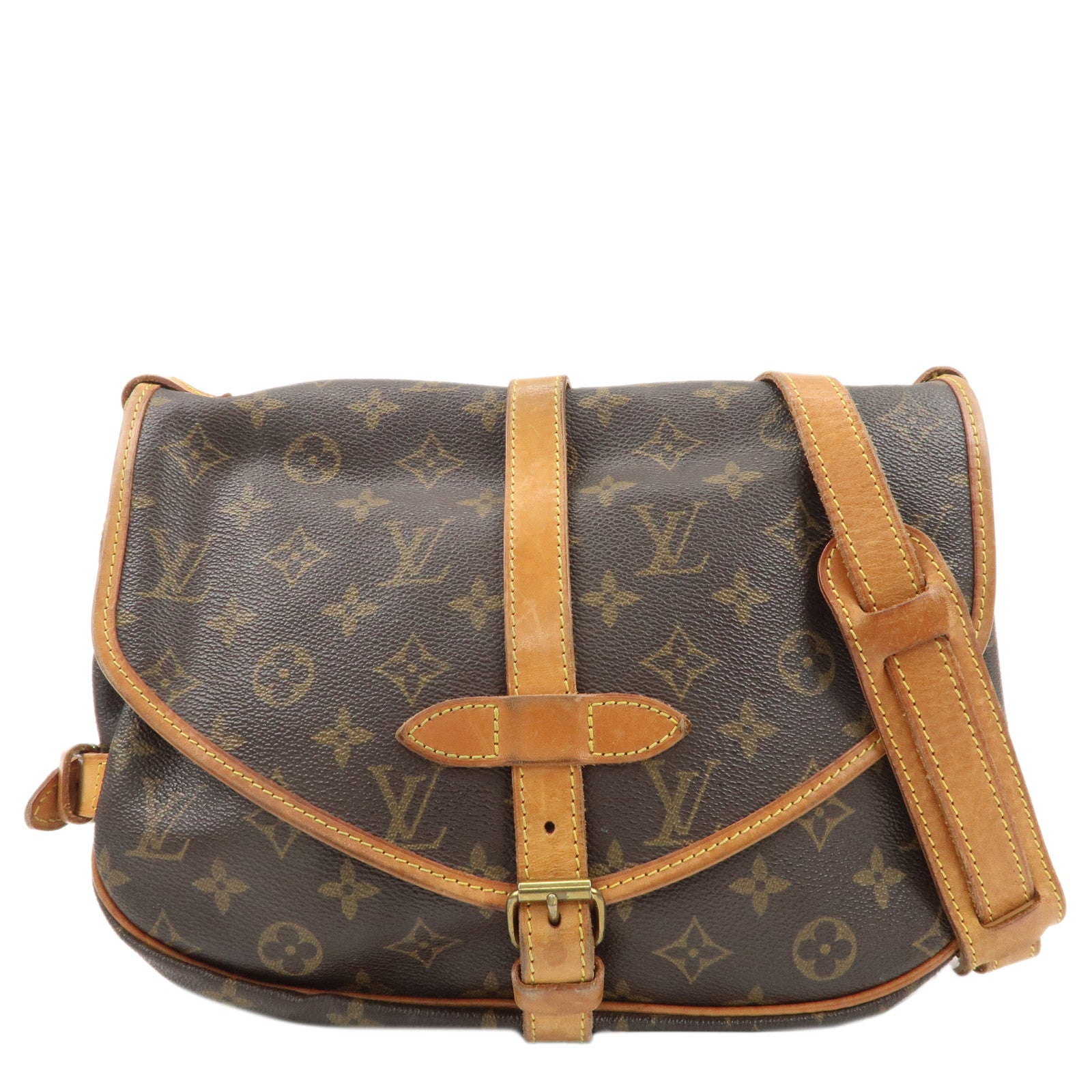 Louis-Vuitton-Monogram-Saumur-30-Crossbody-Bag-Brown-M42256