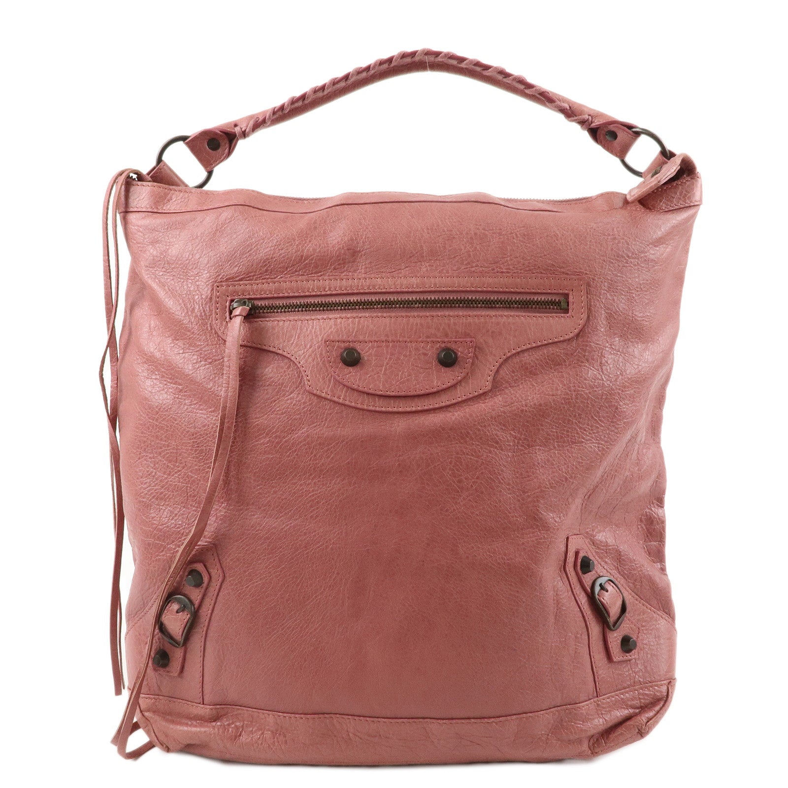 BALENCIAGA-Editor
s-The-Day-Leather-Shoulder-Bag-Hand-Bag-Pink