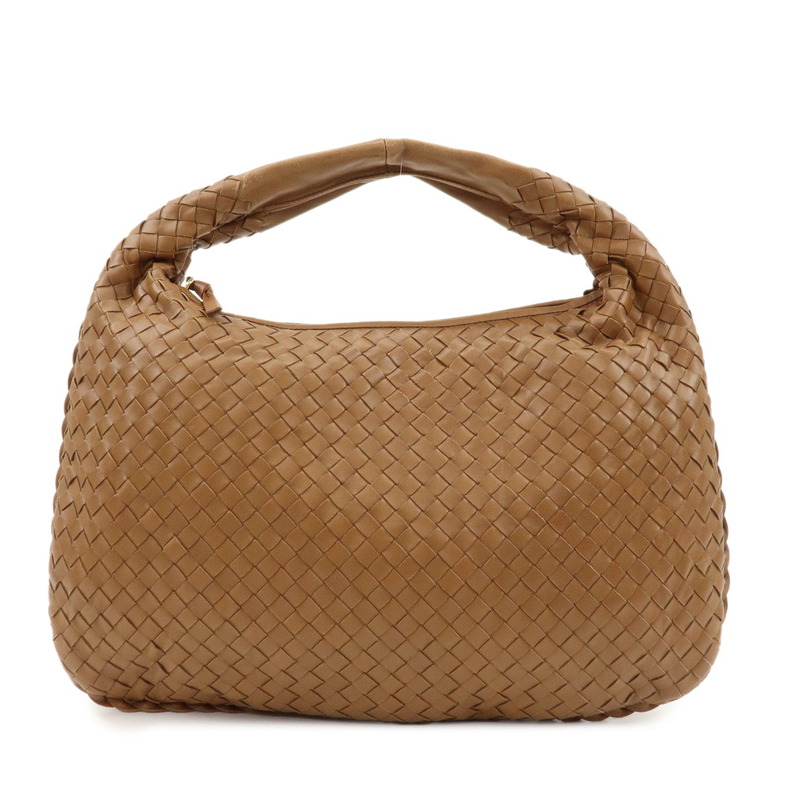 BOTTEGA-VENETA-Hobo-Intrecciato-Leather-Shoulder-Bag-Brown-115653