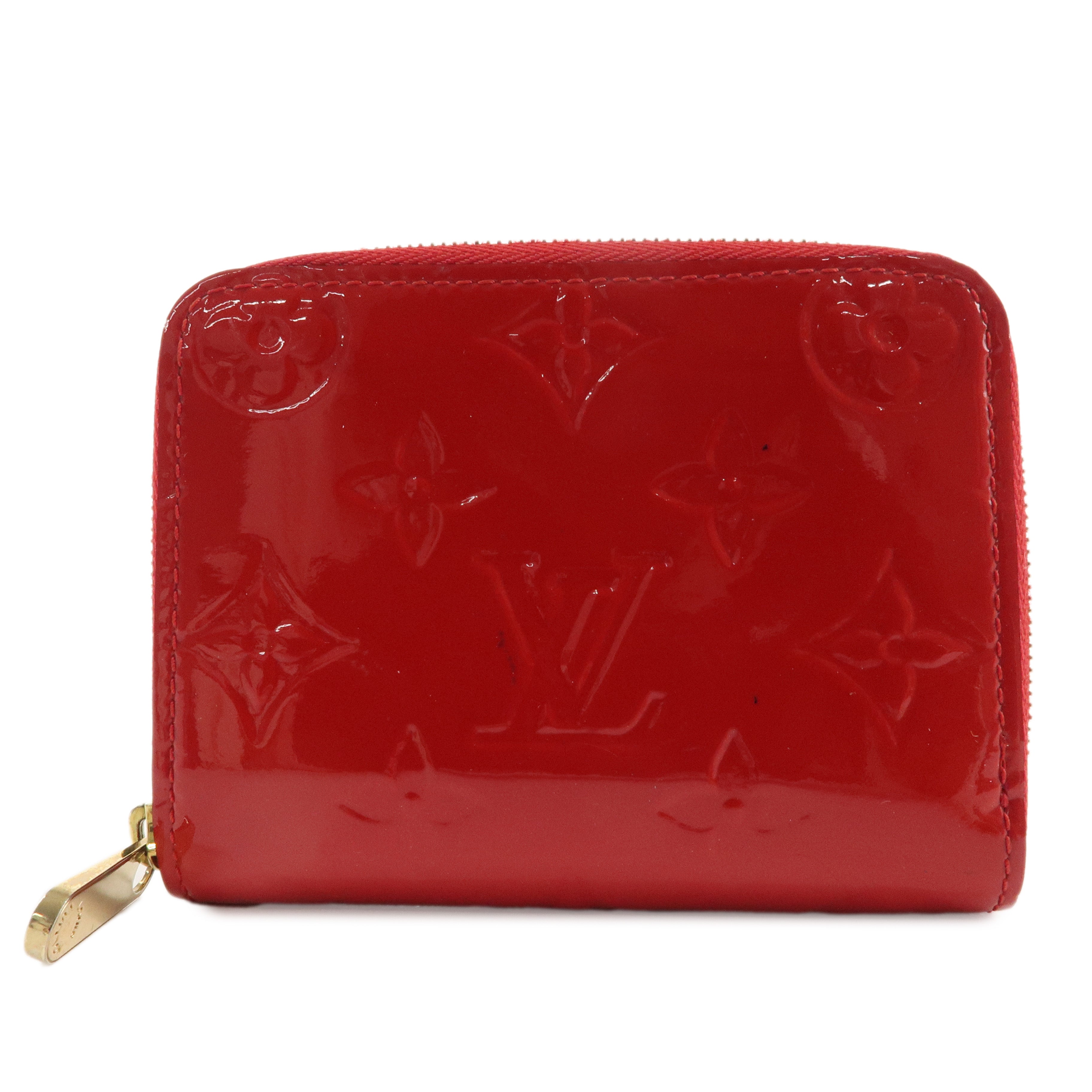 Louis Vuitton Monogram Vernis Zippy Coin Purse Cerise M90202