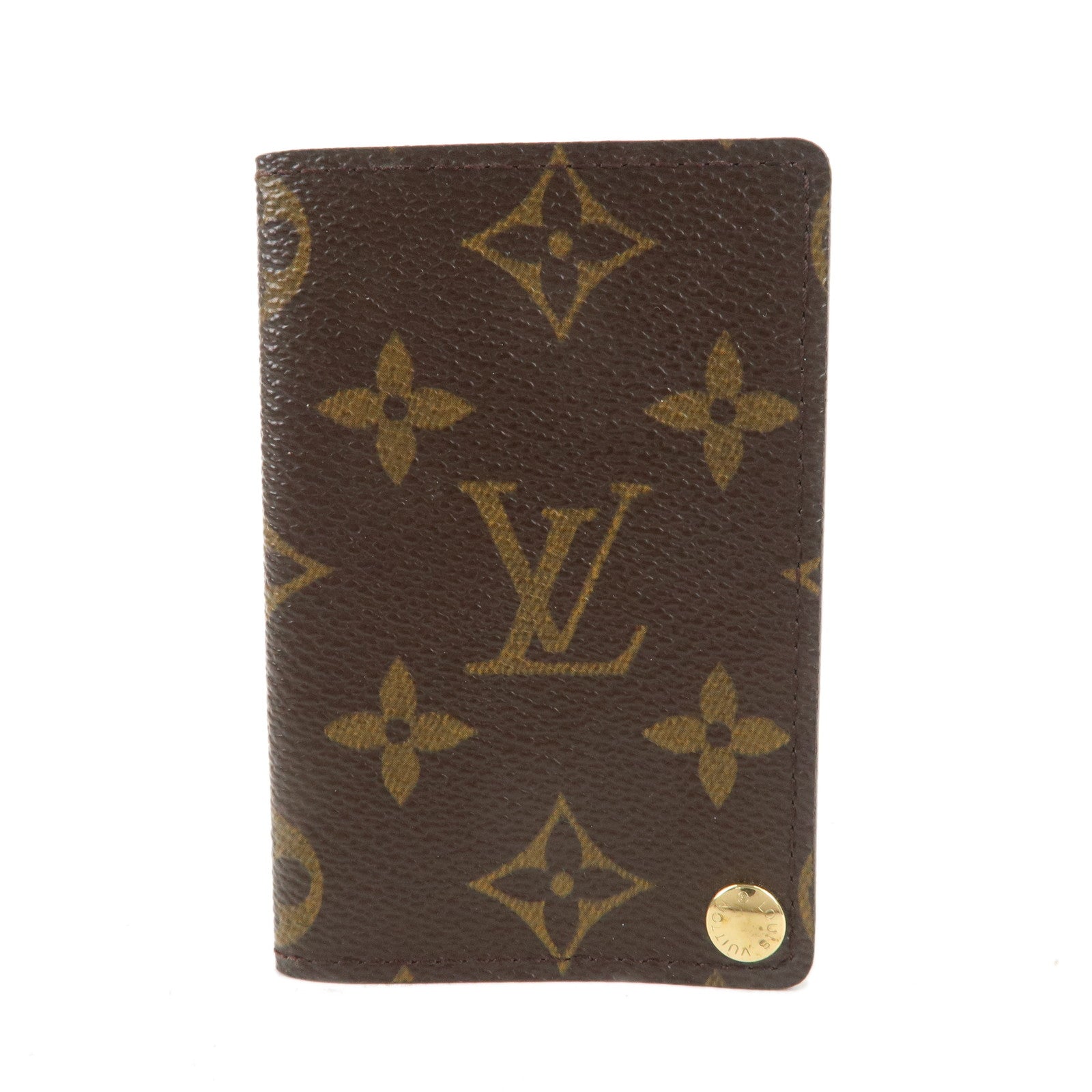 Louis Vuitton Monogram Porte Cartes Credit Pression Brown M60937