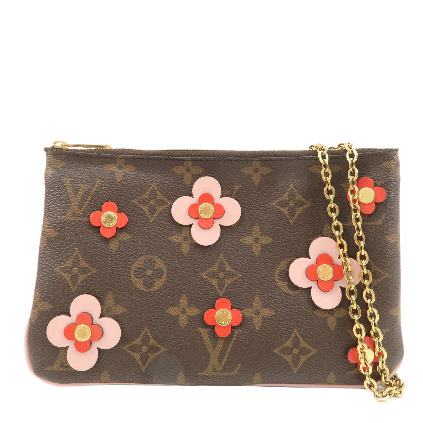 Louis-Vuitton-Monogram-Pochette-Double-Zip-Bag-FLower-M63905