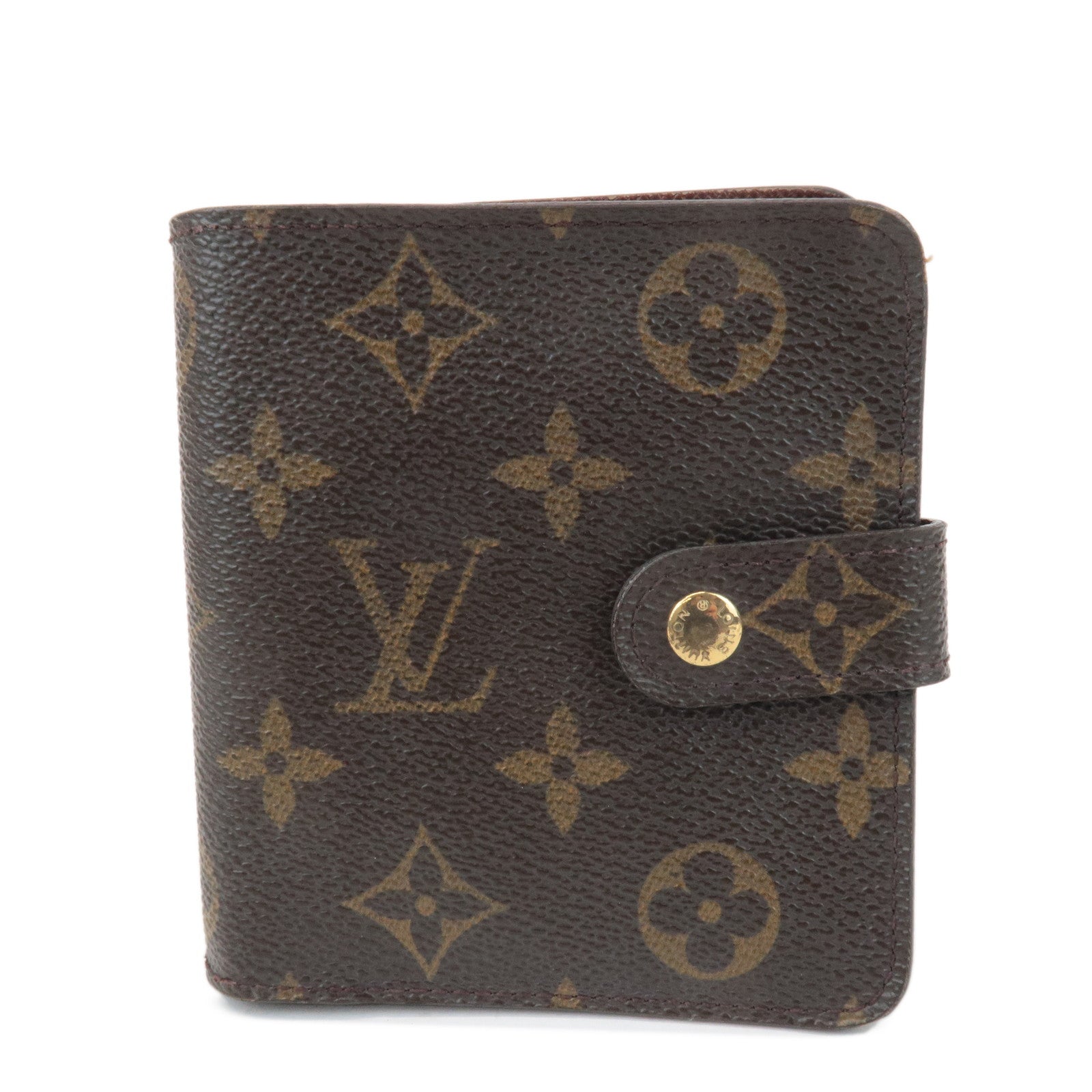 Louis-Vuitton-Louis-Monogram-Compact-Zip-Small-Wallet-M61667