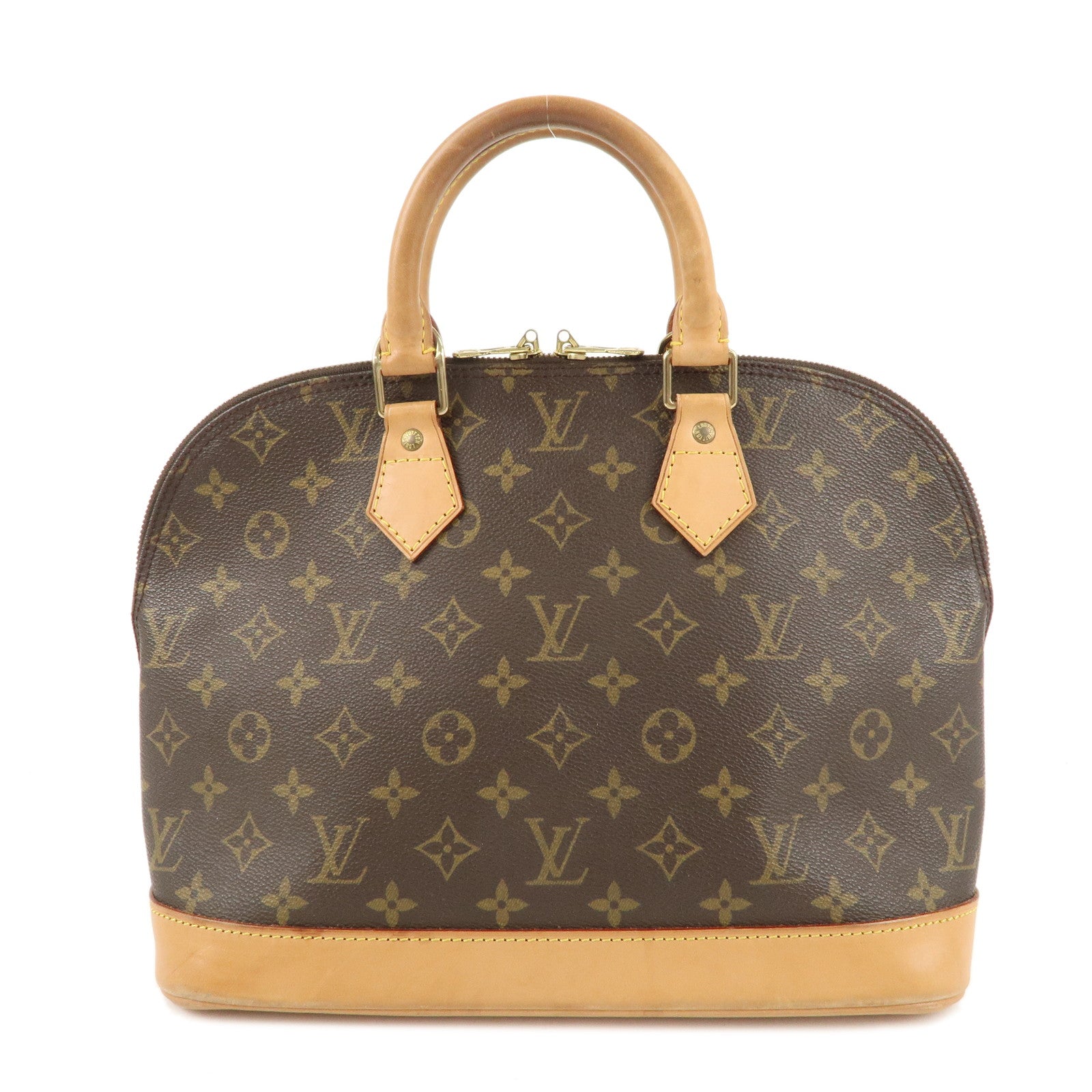 Louis Vuitton Monogram Alma Hand Bag Brown M51130