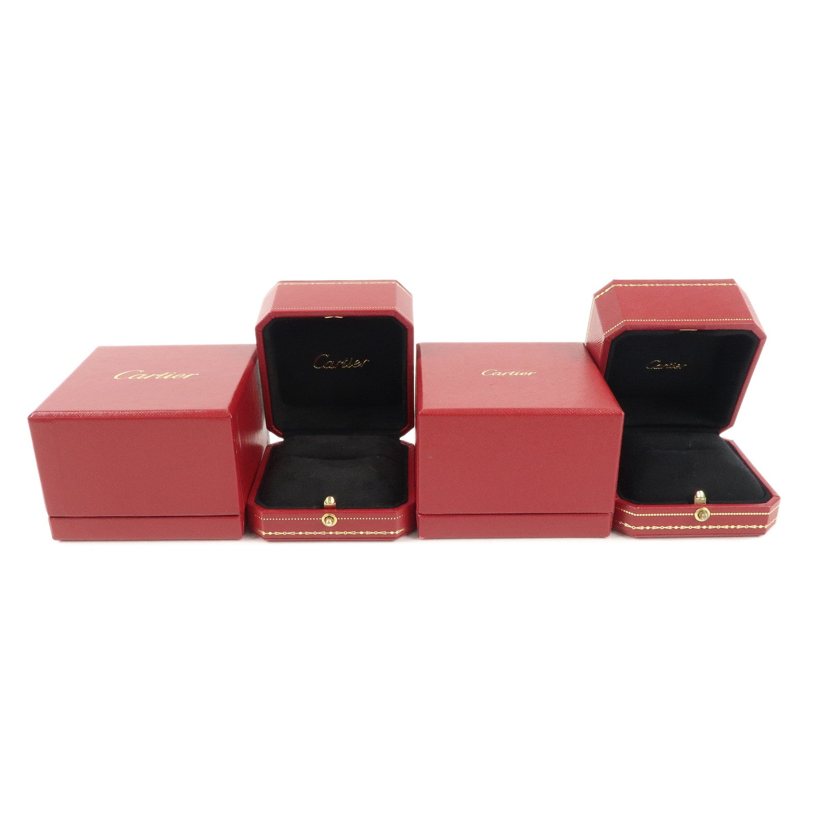 Cartier-Set-of-2-Ring-Box-Jewelry-Box-For-Ring-Red