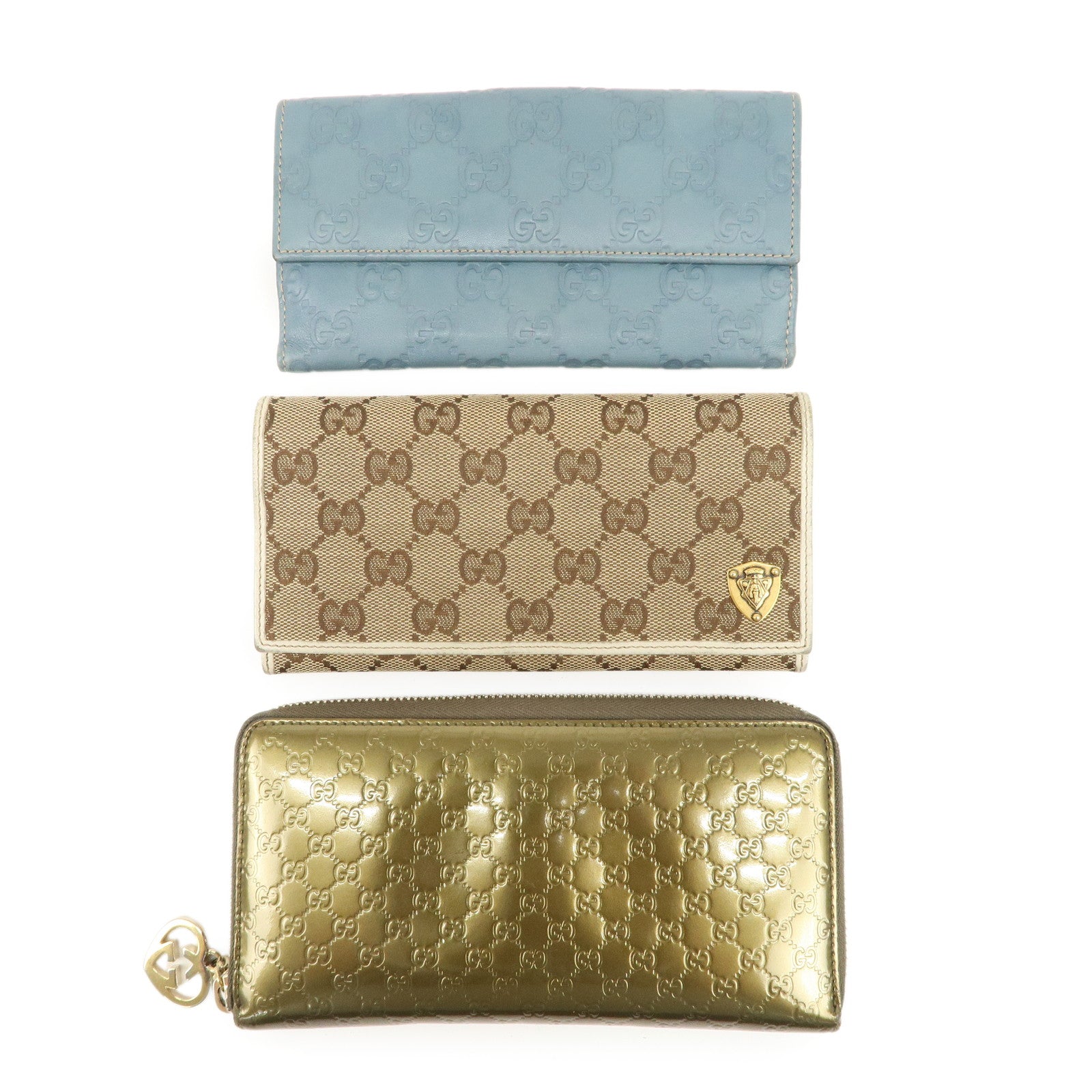 GUCCI-Guccissima-Set-of-3-Long-Wallet-143389-203618-308005