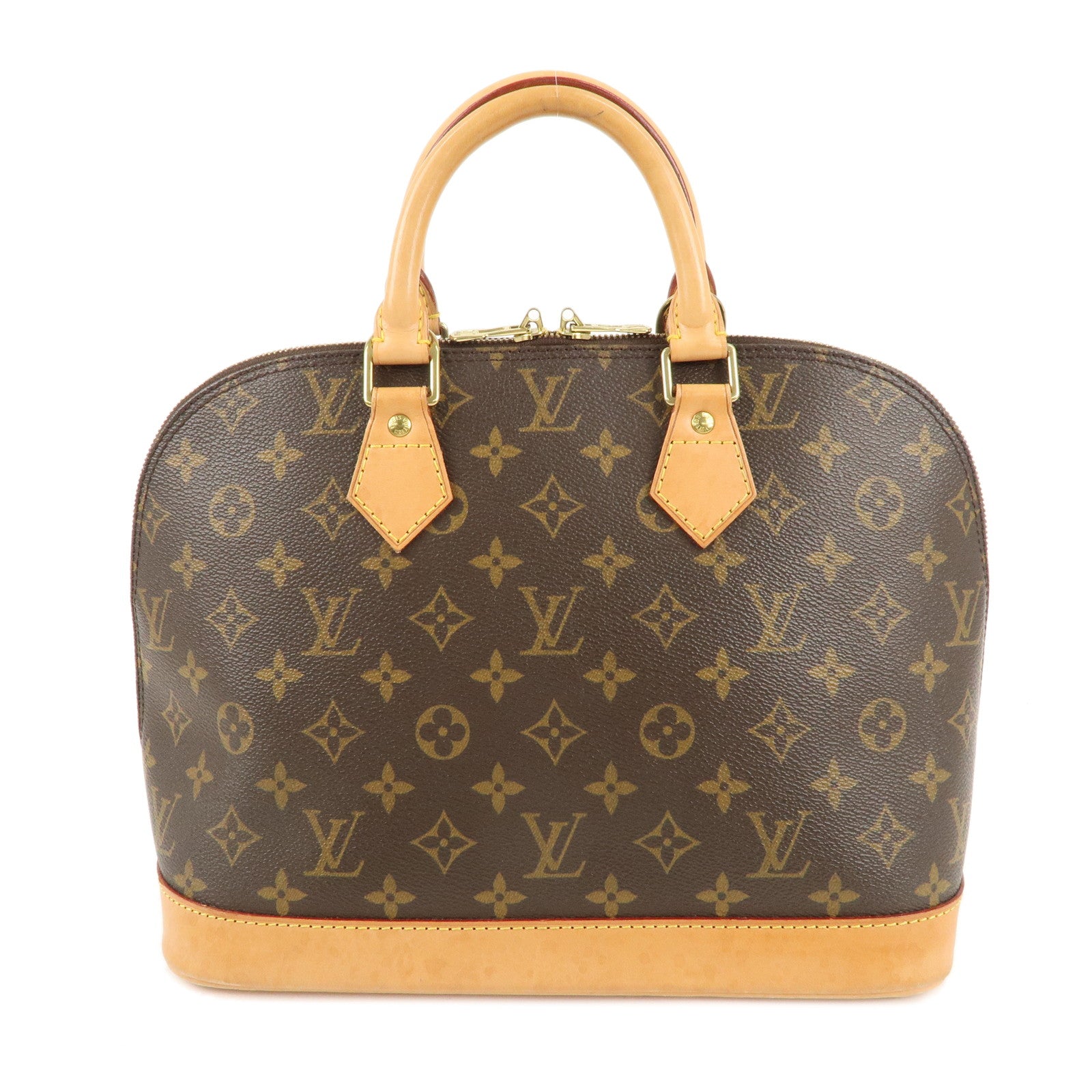 Louis Vuitton Monogram Alma Hand Bag Brown M51130