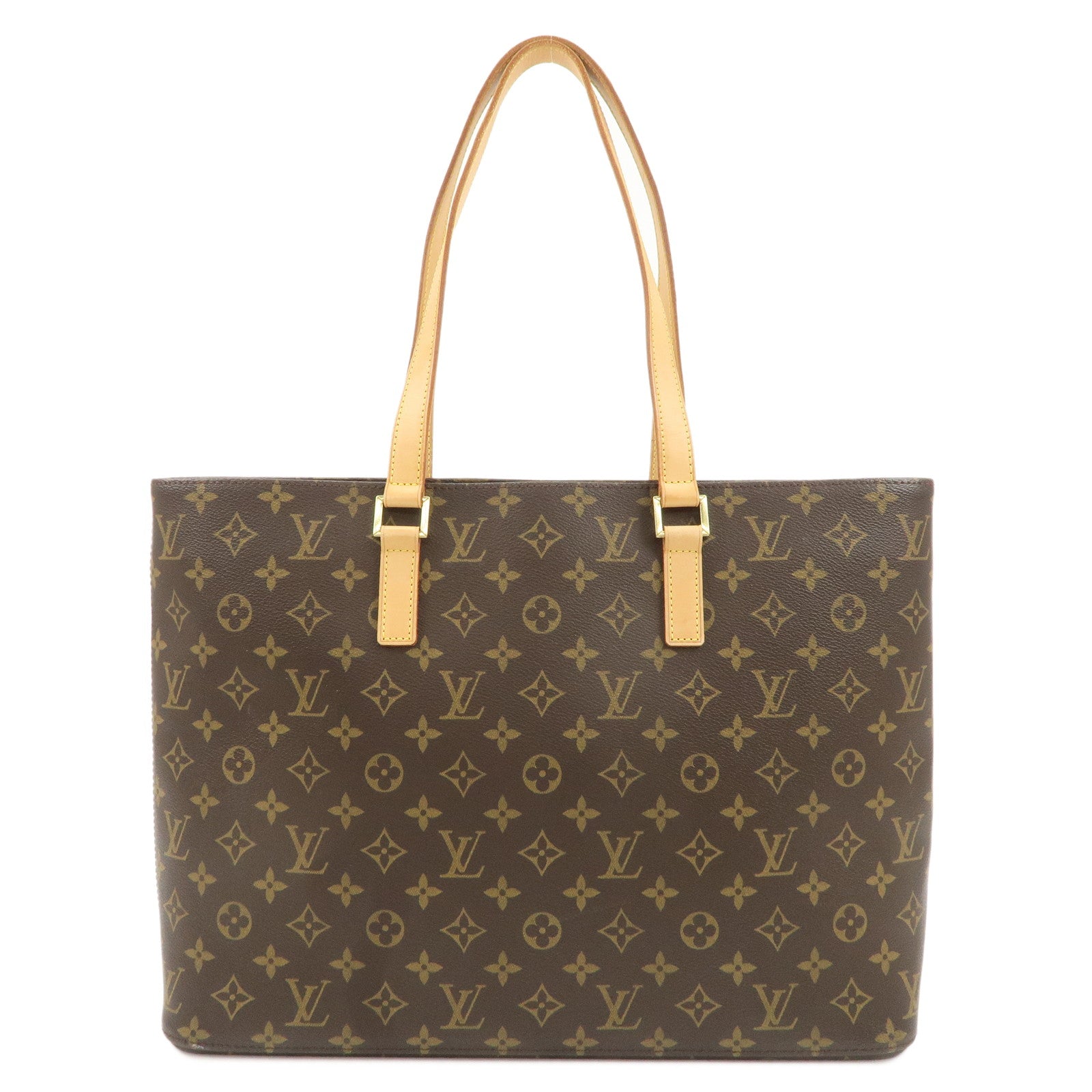 Louis-Vuitton-Monogram-Luco-Tote-Bag-Hand-Bag-Brown-M51155