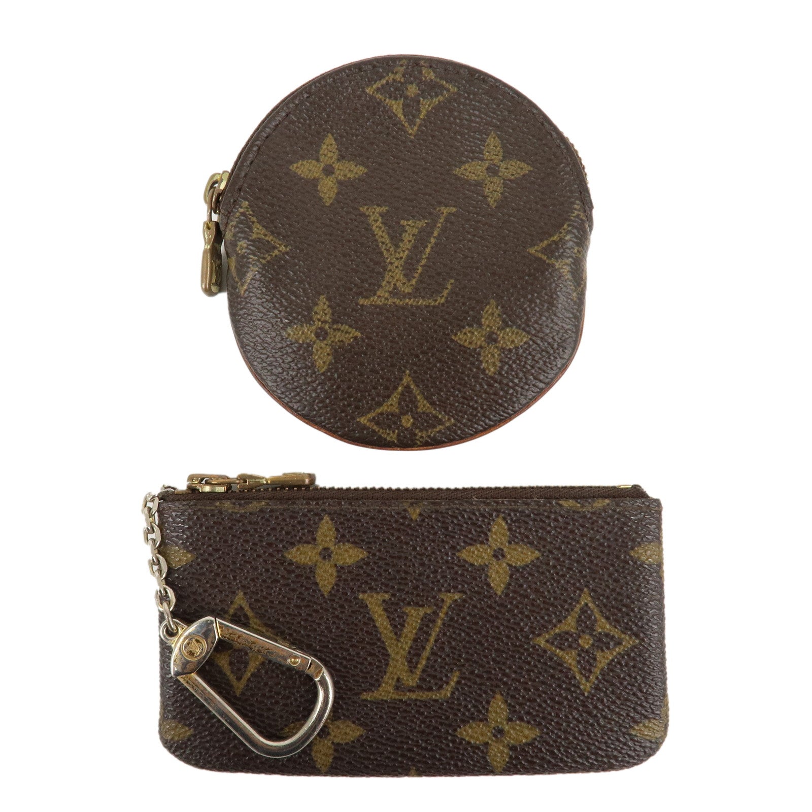 Louis-Vuitton-Set-of-2-Monogram-Coin-Case-Brown-M62650-M61926