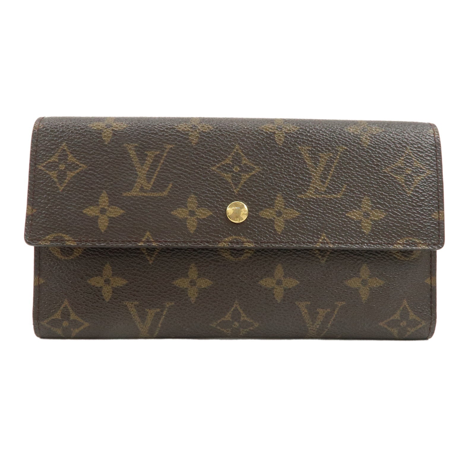 Authe-Louis-Vuitton-Monogram-Porte-Tresor-International-Wallet-M61215