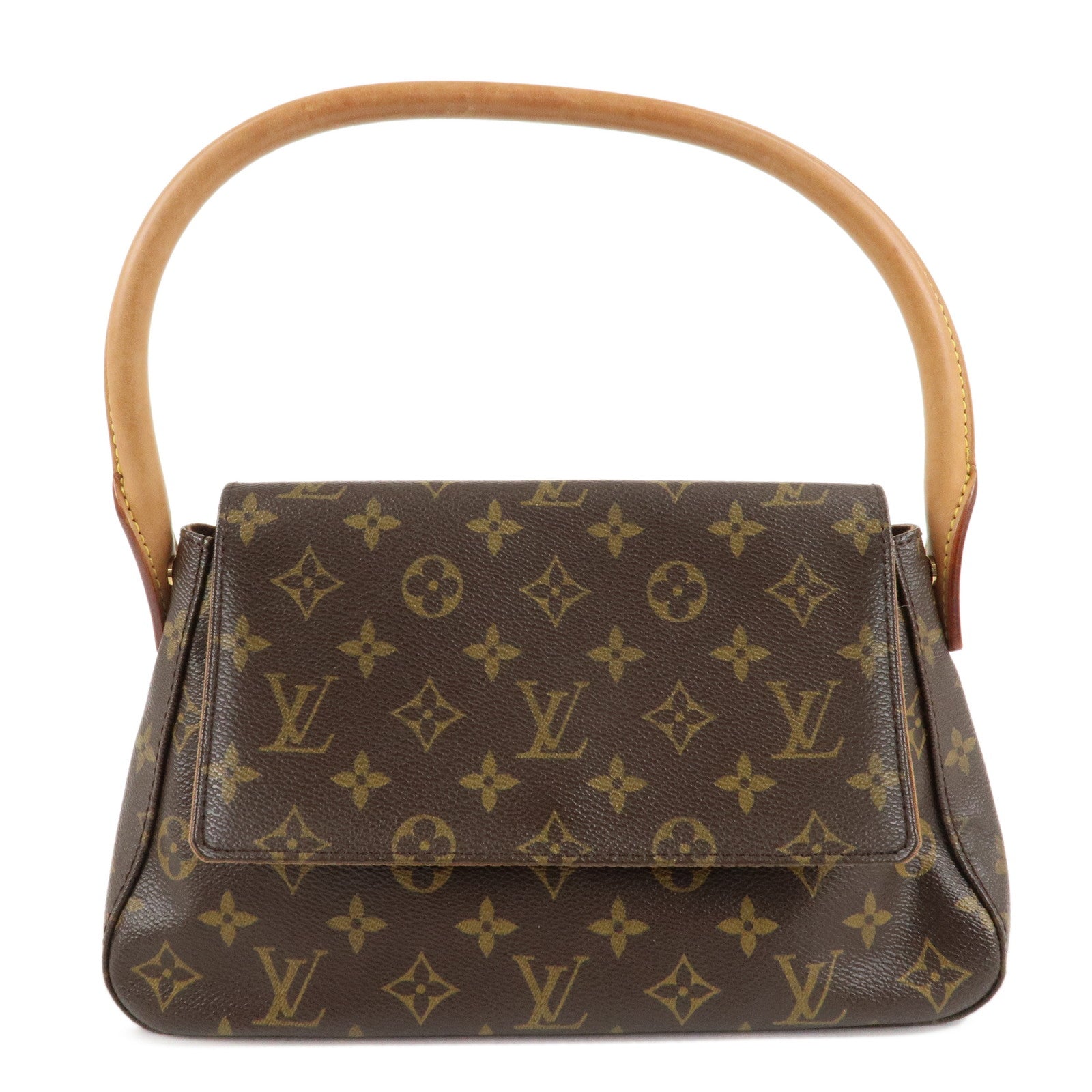 Louis-Vuitton-Monogram-Mini-Looping-Shoulder-Bag-Hand-Bag-M51147