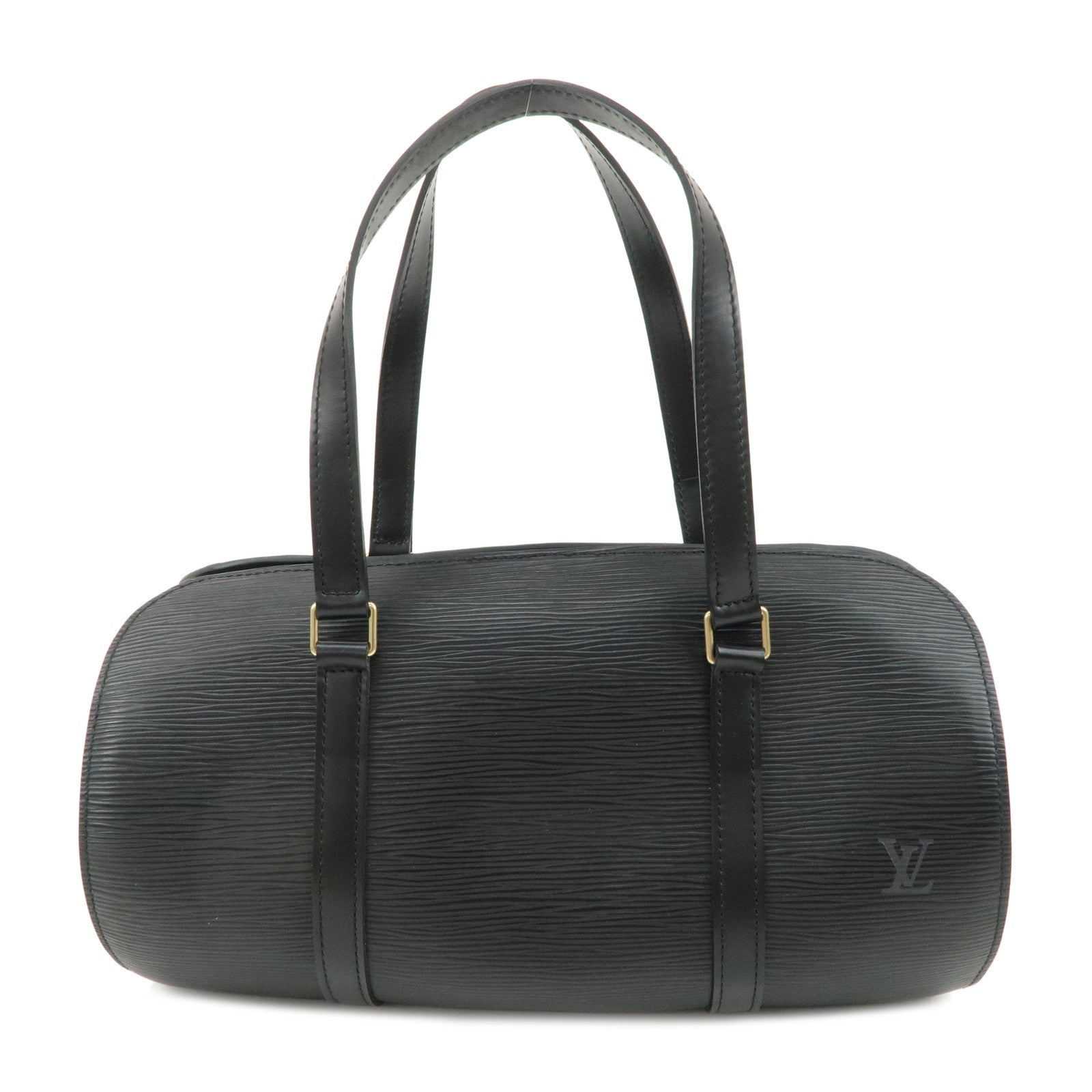 Louis-Vuitton-Epi-Soufflot-Shoulder-Bag-Hand-Bag-Noir-M52222