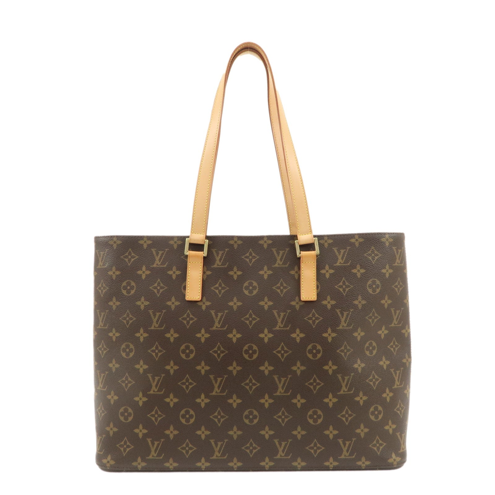 Louis-Vuitton-Monogram-Luco-Tote-Bag-Hand-Bag-Brown-M51155