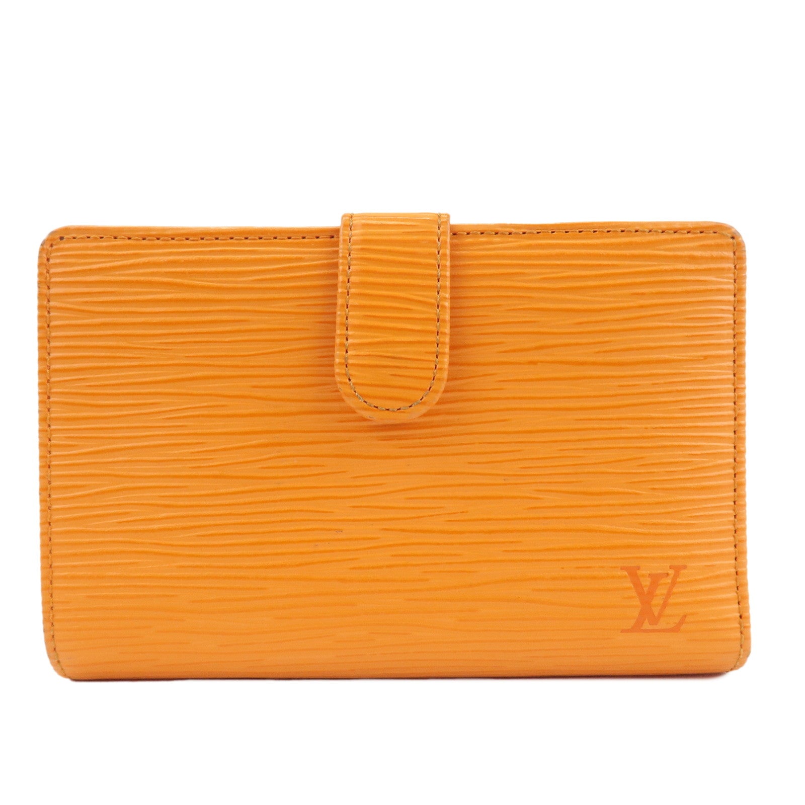 Louis-Vuitton-Epi-Porte-Monnaie-Vienova-Bi-Fold-Wallet-Mandarin