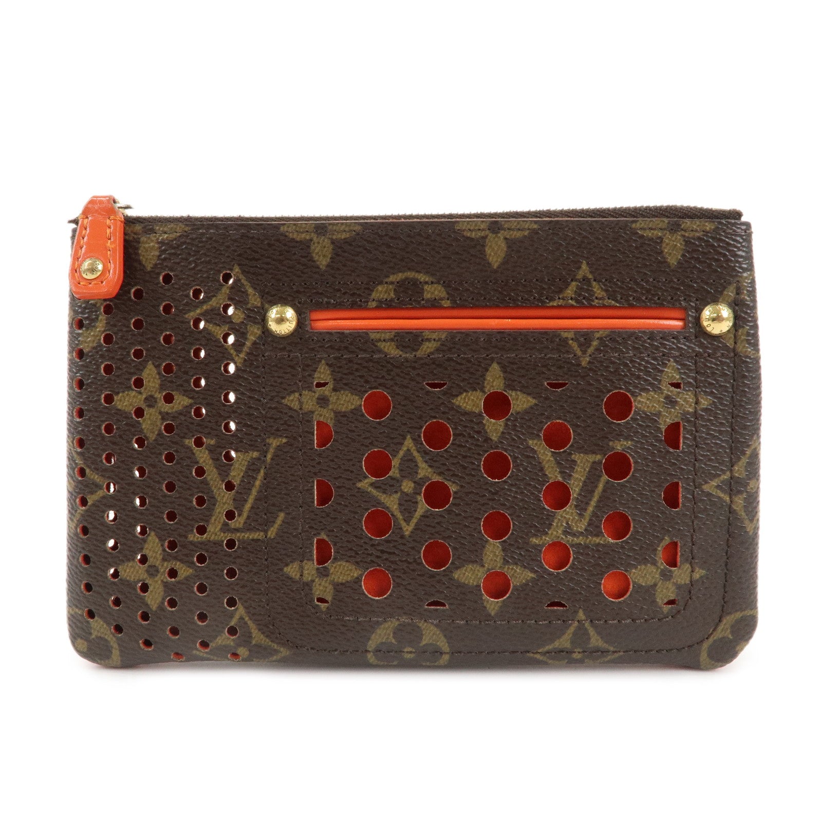 Louis-Vuitton-Monogram-Perfo-Pochette-Plat-Pouch-Orange-M95187