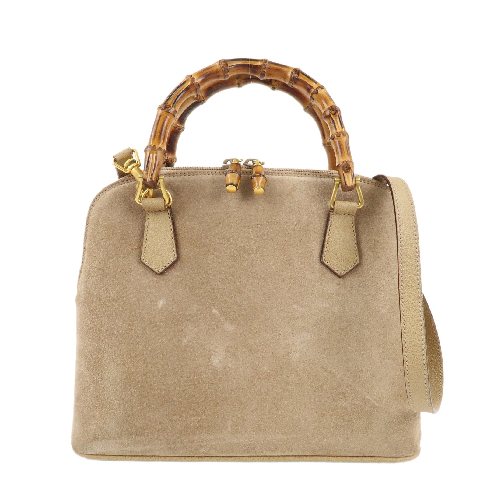 GUCCI-Bamboo-Suede-Leather-2WAY-Bag-000.2214.0290-Beige