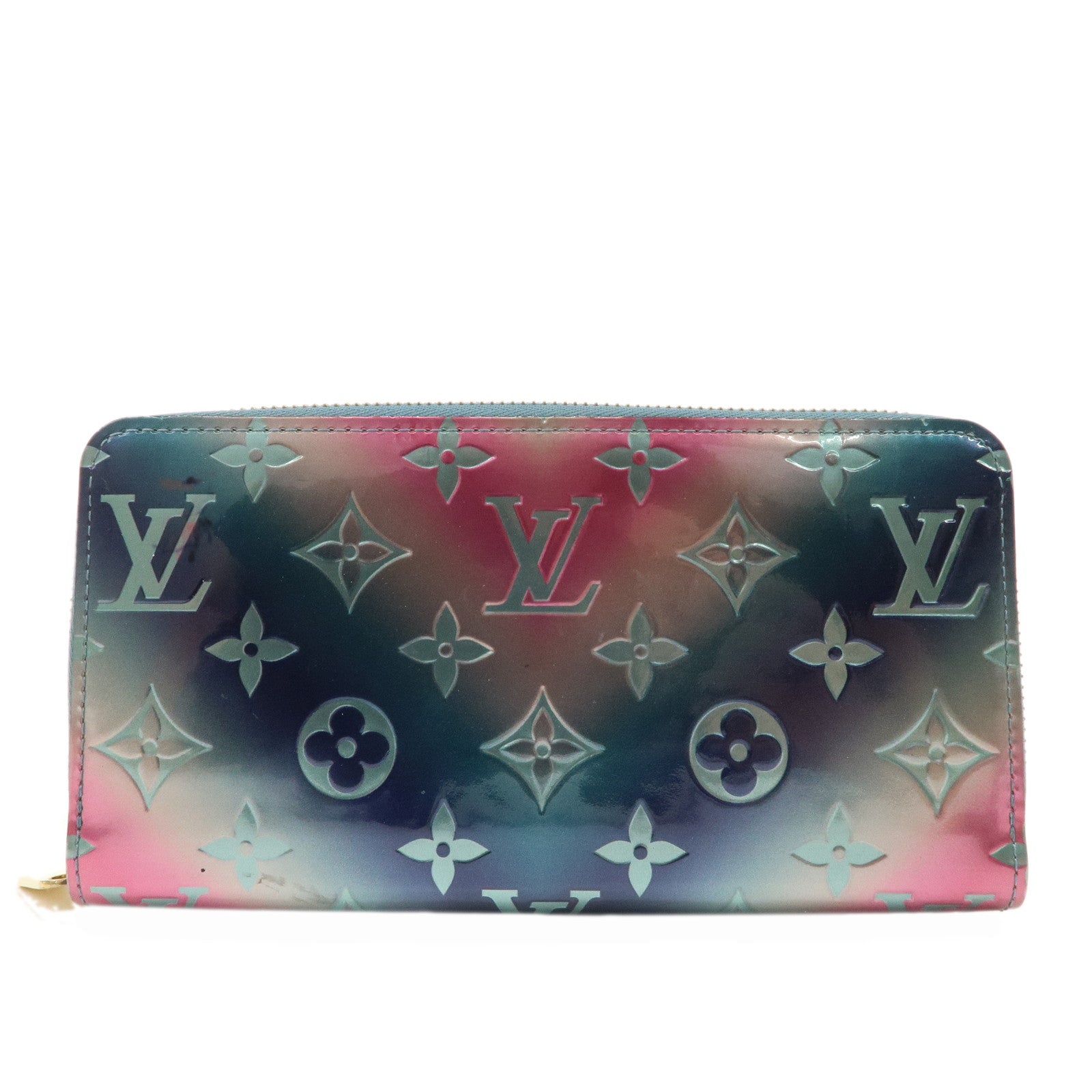 Louis-VUitton-Monogram-Vernis-Zippy-Wallet--Multicolor-M90520Used-F/S