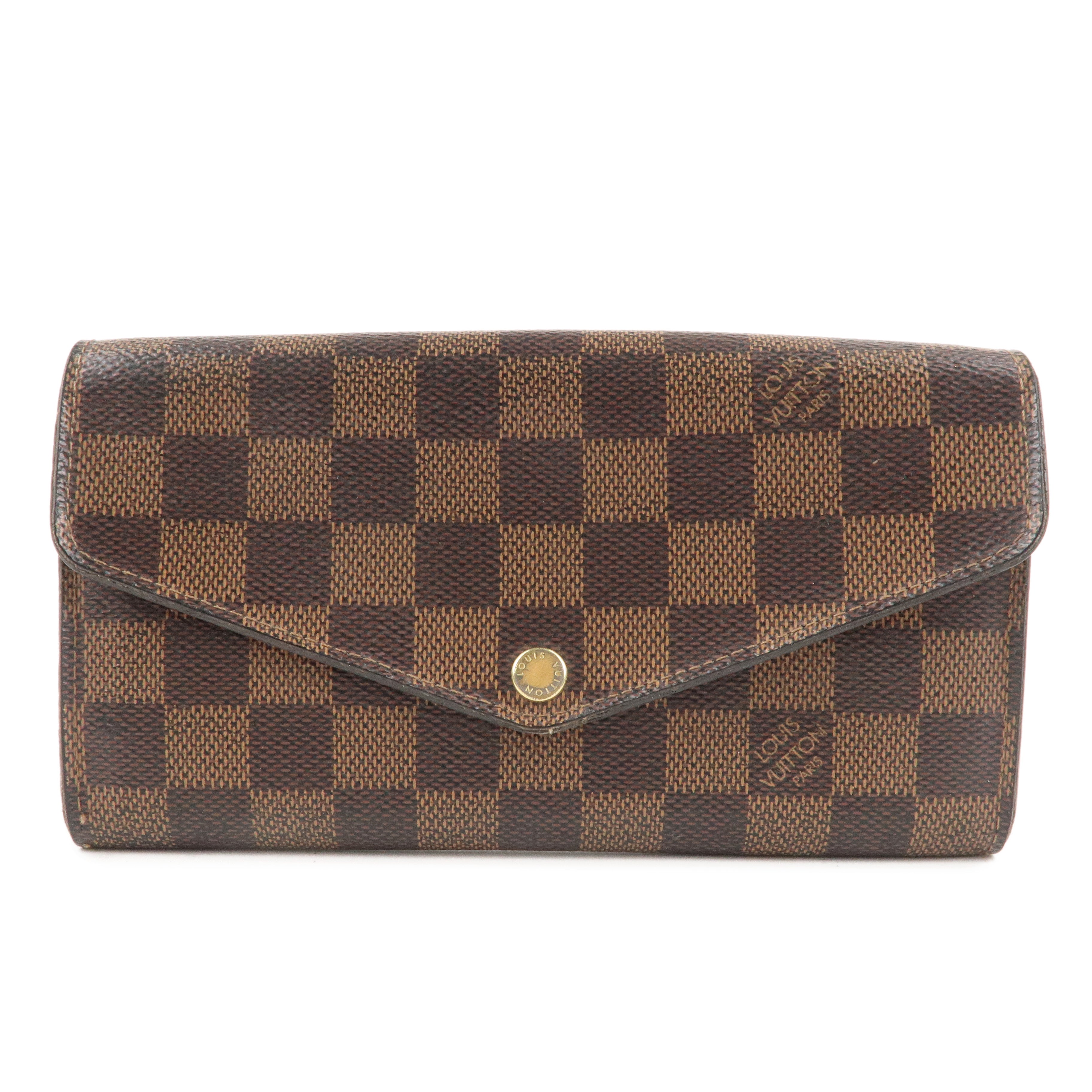 Louis Vuitton Damier Ebene Portefeuille Sarah Long Wallet N63209