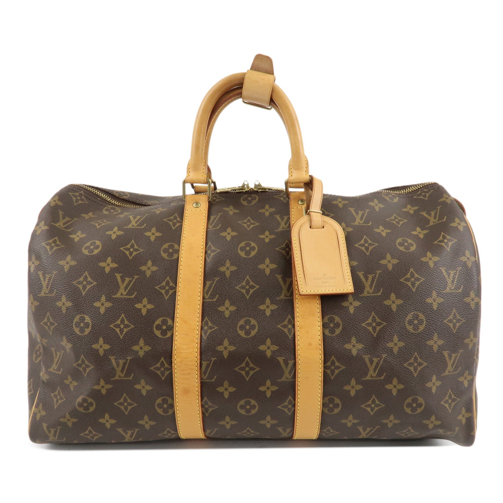 Louis-Vuitton-Monogram-Keep-All-45-Boston-Bag-M41428