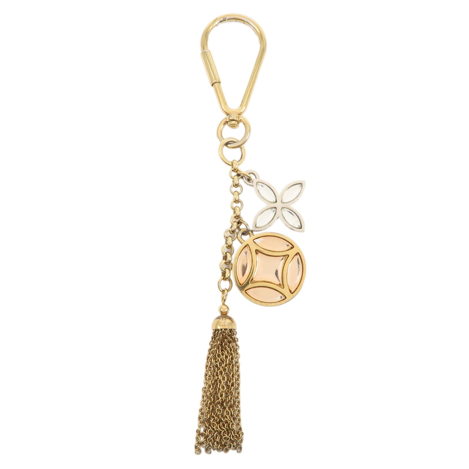 Louis-Vuitton-Porte-Cles-Ice-Flower-Bag-Charm-Gold-Sillver-M66780