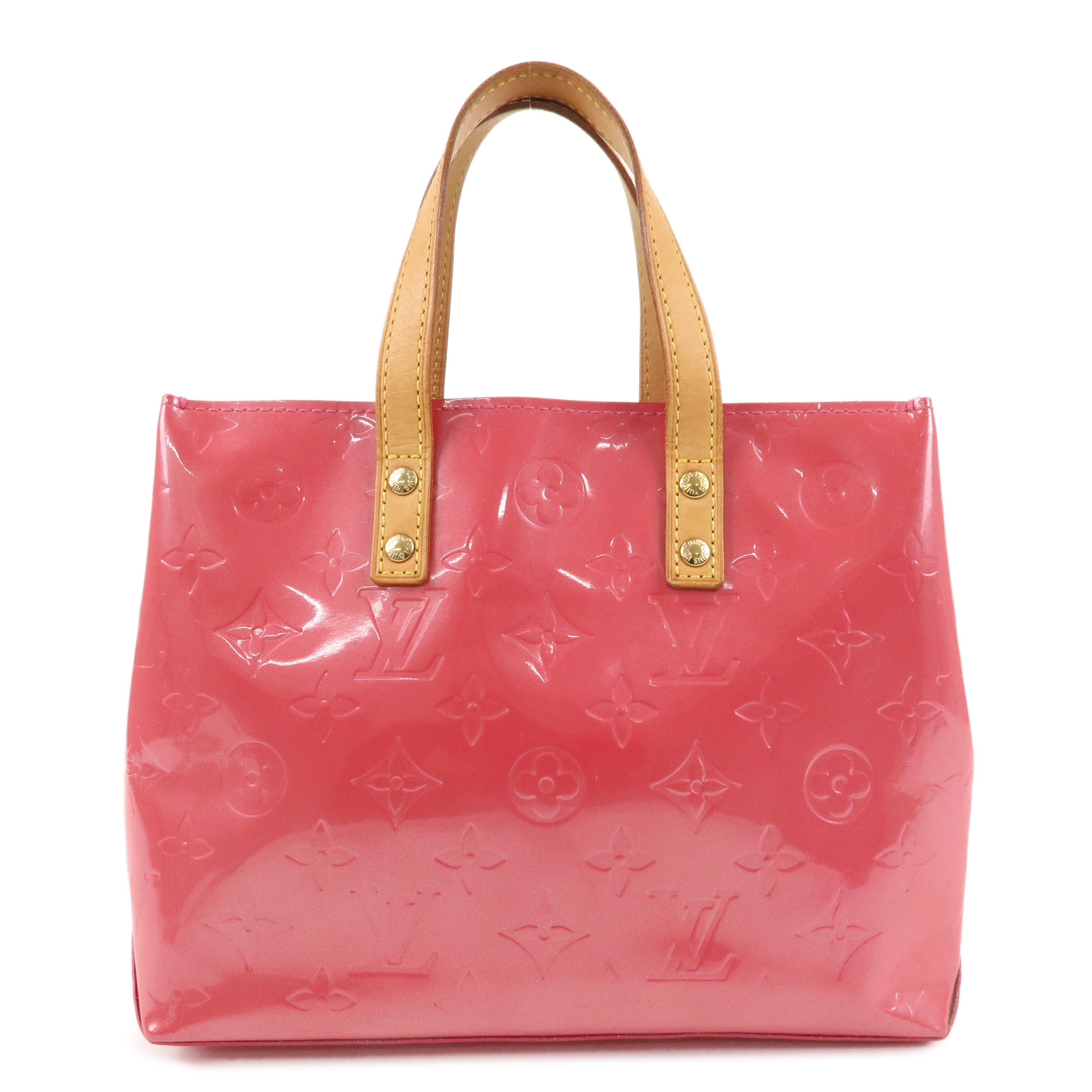 Louis Vuitton Monogram Vernis Lead PM Hand Bag Pink M991221