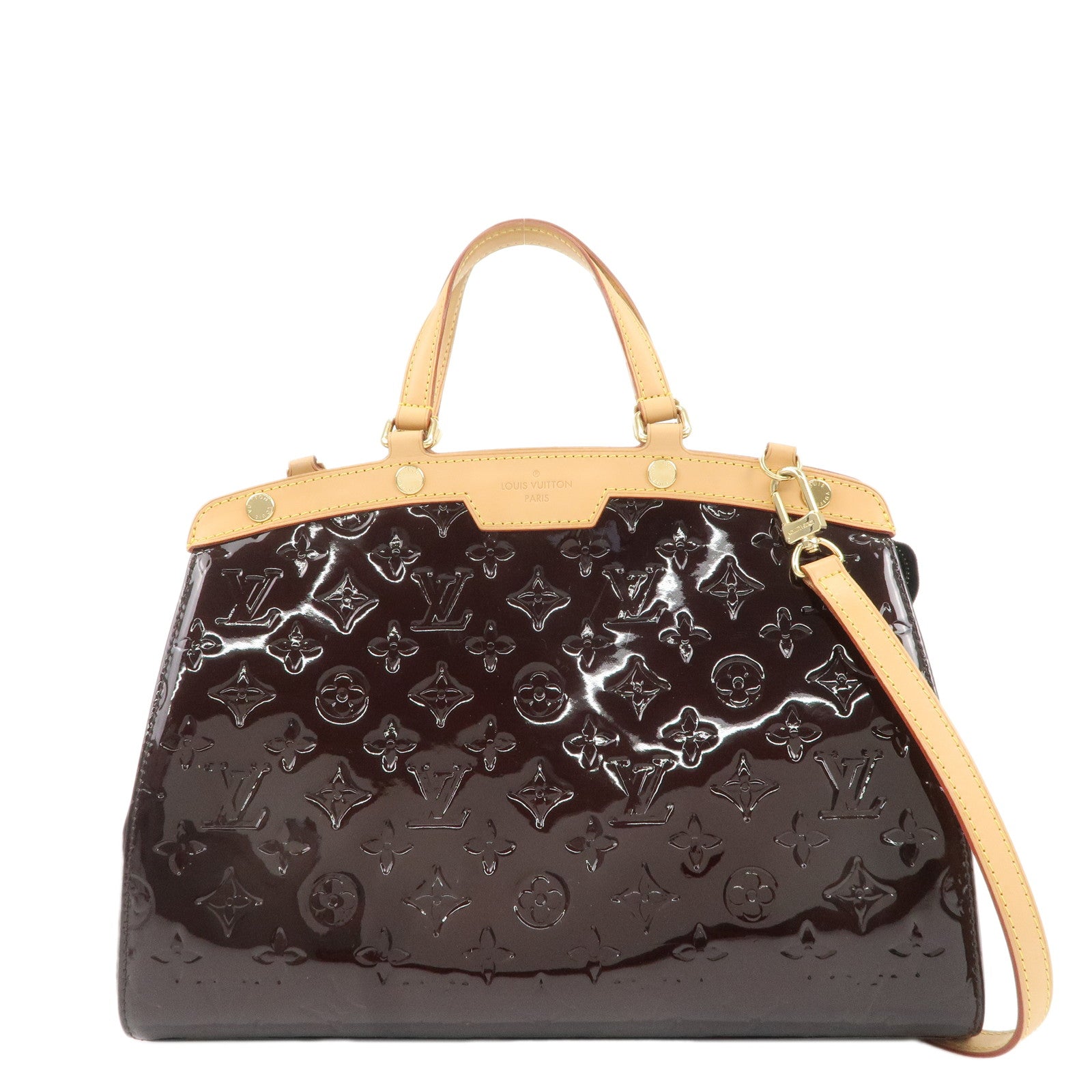 Louis-Vuitton-Vernis-Brea-MM-2Way-Hand-Bag-Amarante-M91619