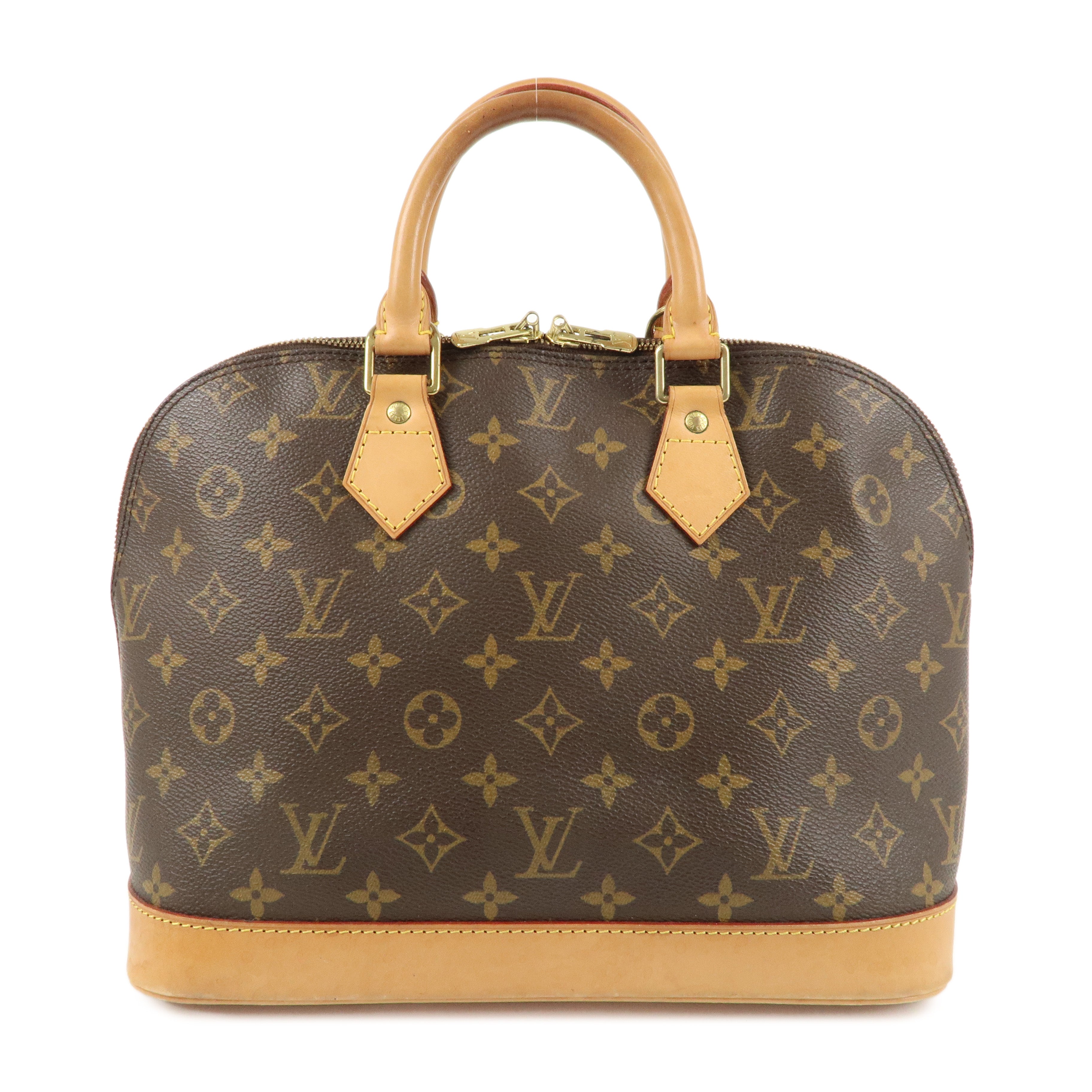 Louis Vuitton Monogram Alma Hand Bag Brown M51130