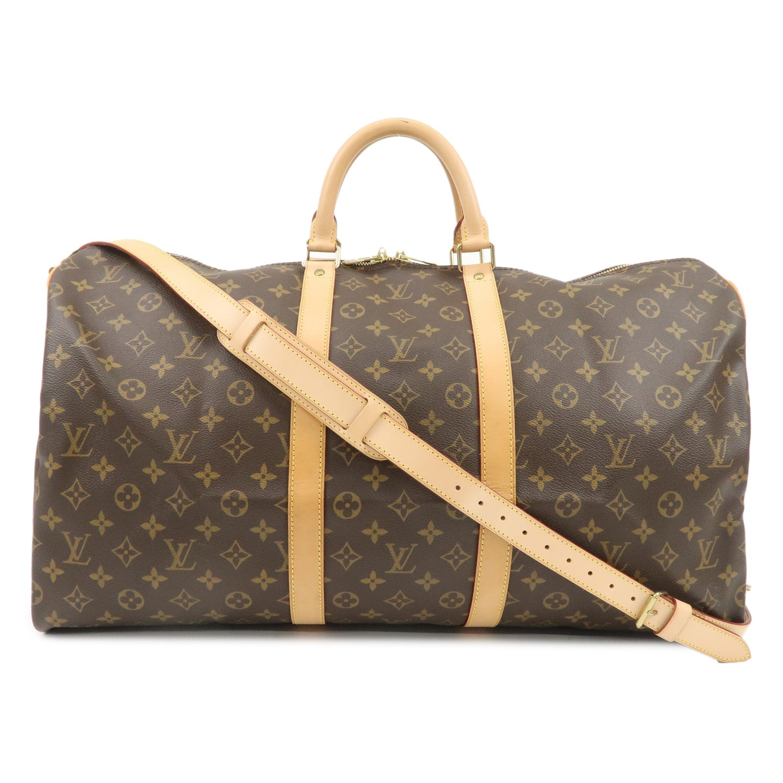 Louis-Vuitton-Monogram-Keep-All-Bandouliere-55-Boston-Bag-M41414