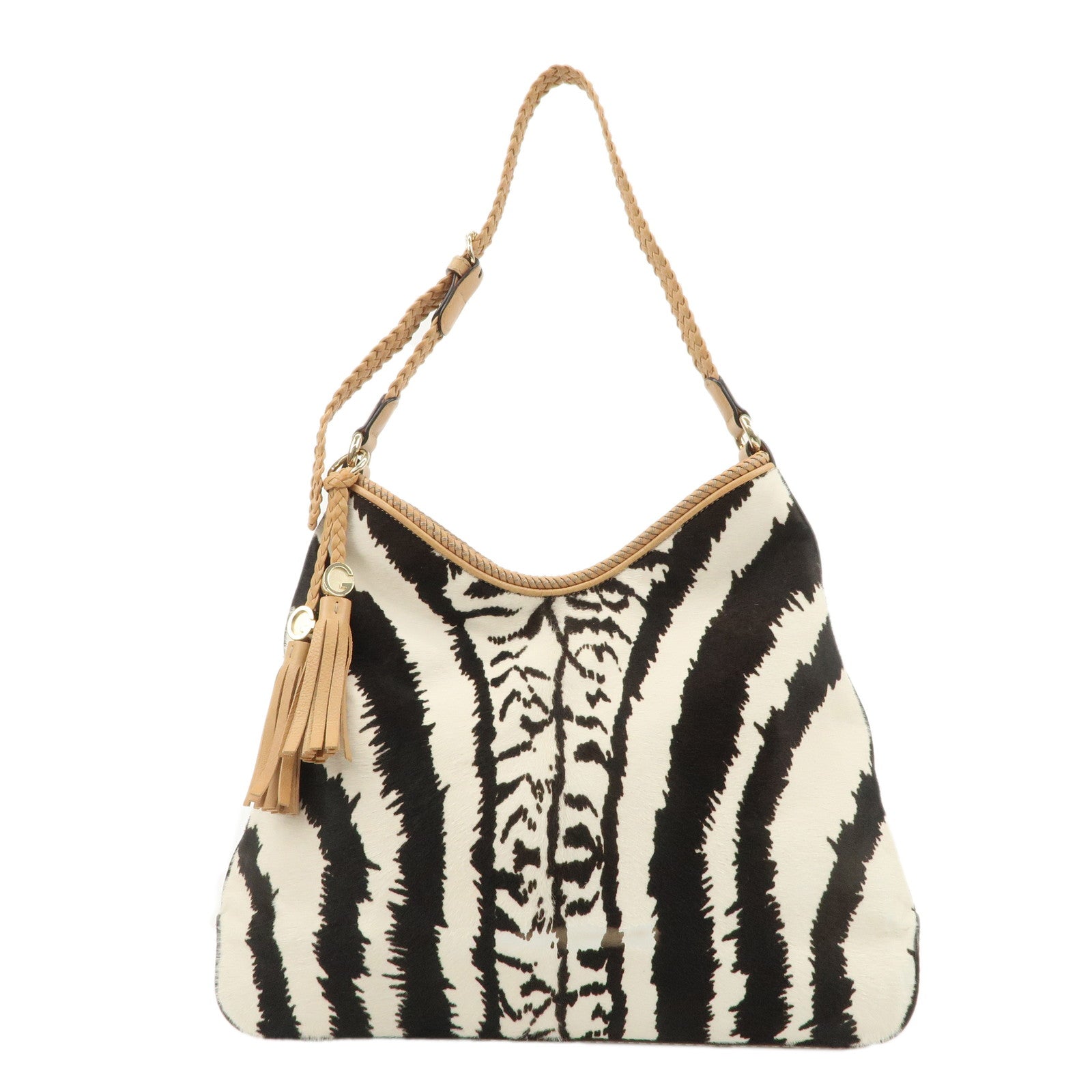 GUCCI-Haraco-Leather-One-Shoulder-Bag-Zebra-257026