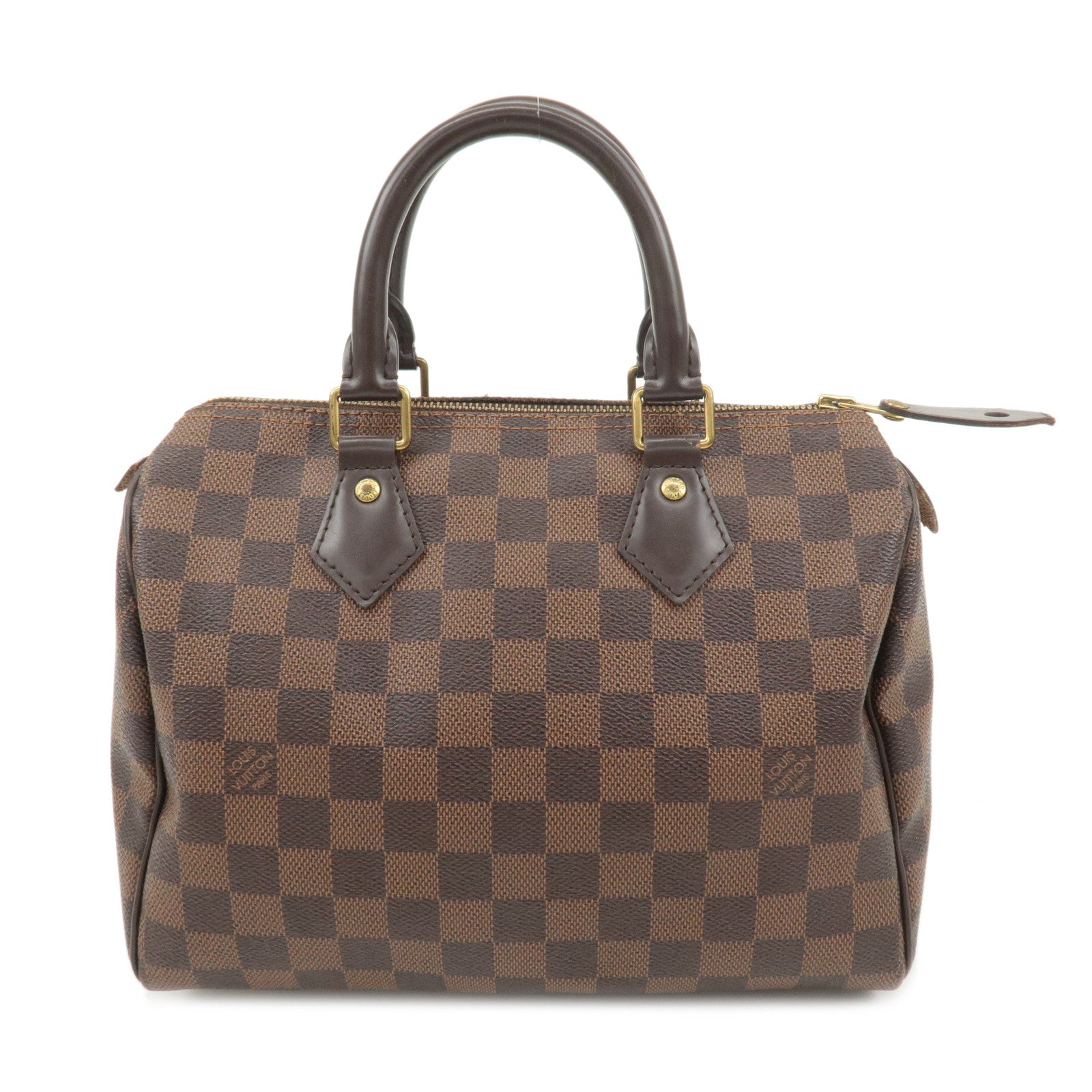 Louis Vuitton Damier Ebene Speedy 25 Hand Bag Boston Bag N41532