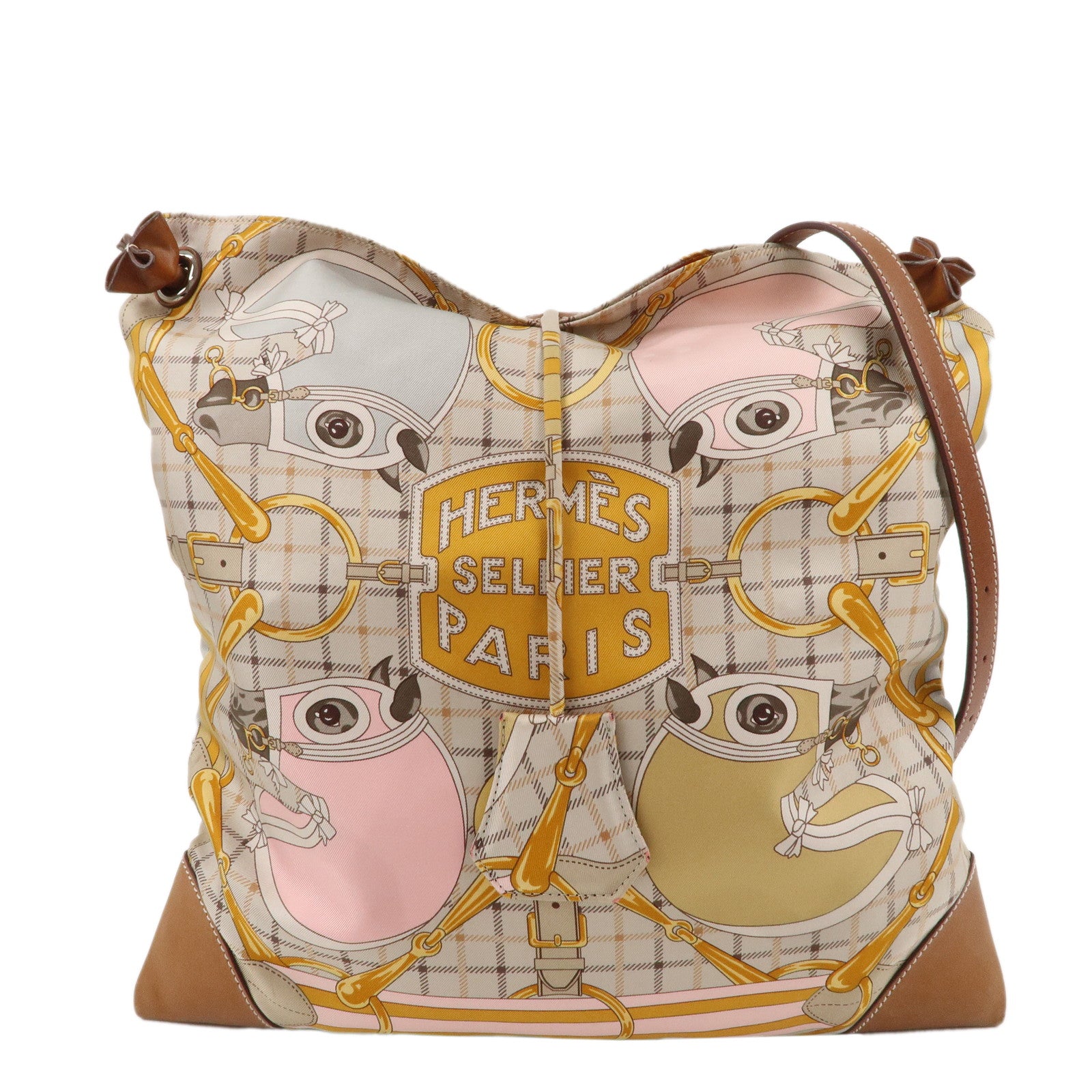 HERMES-Silk-100%-Silky-City-PM-T-Stamp-Shoulder-Bag-Crossbody-Bag