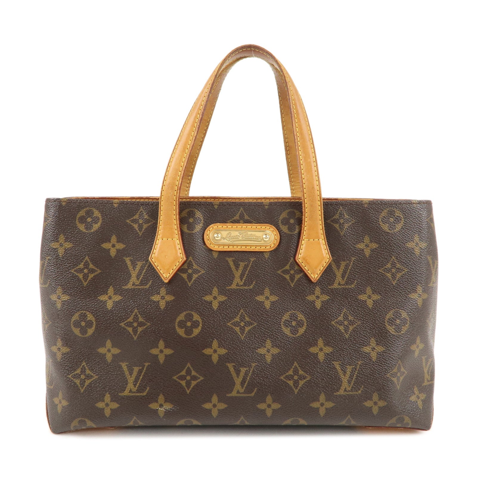 Louis-Vuitton-Monogram-Wilshire-PM-Hand-Bag-Tote-Bag-M45643