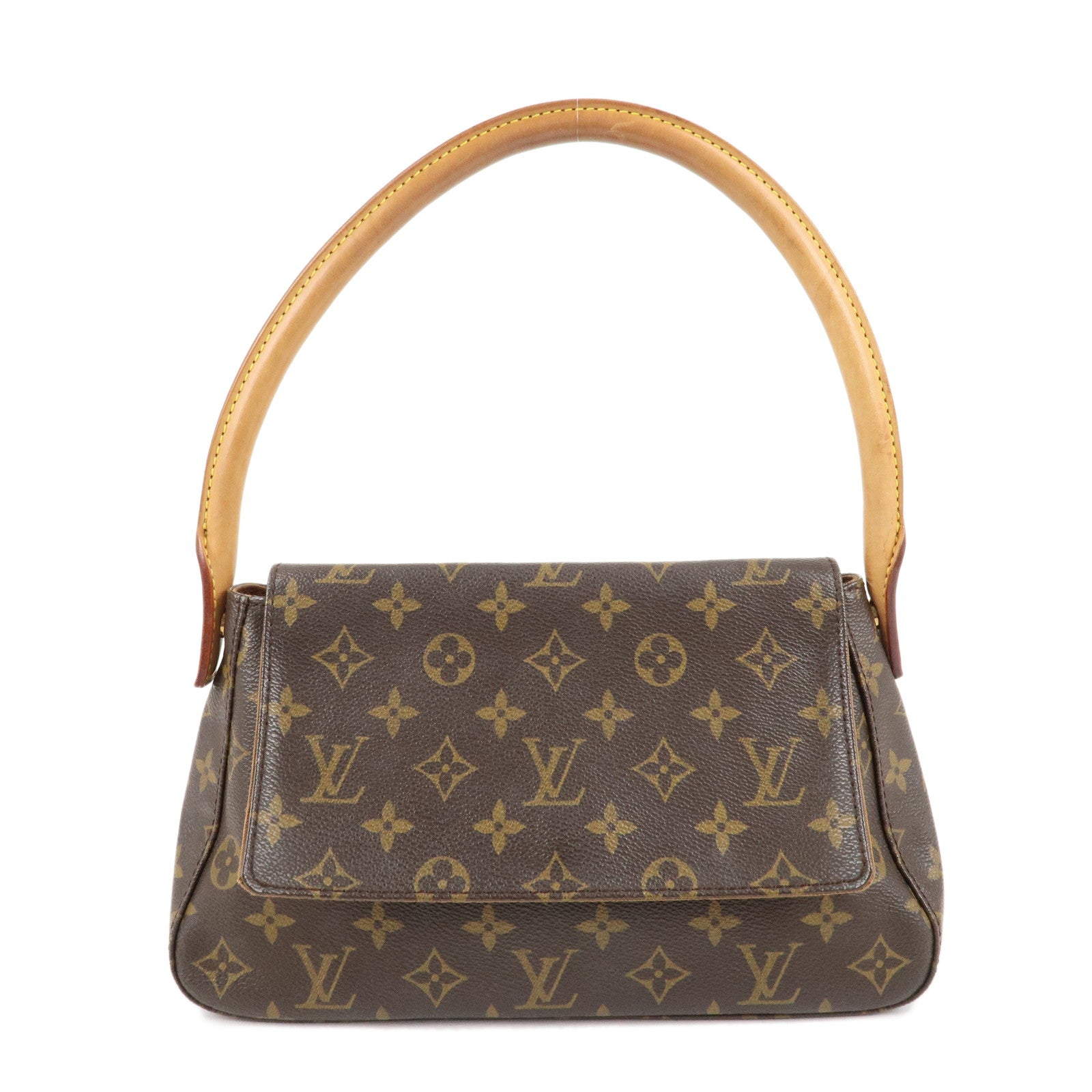 Louis-Vuitton-Monogram-Mini-Looping-Shoulder-Bag-Hand-Bag-M51147