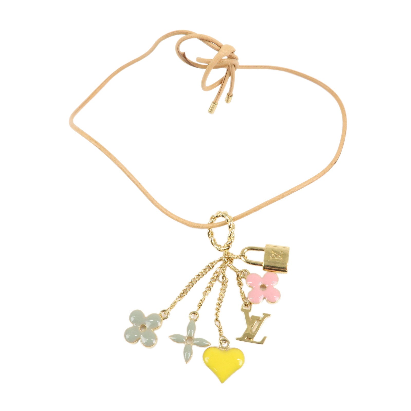 Louis-Vuitton-Pendantif-Sweet-Monogram-Necklace-Gold