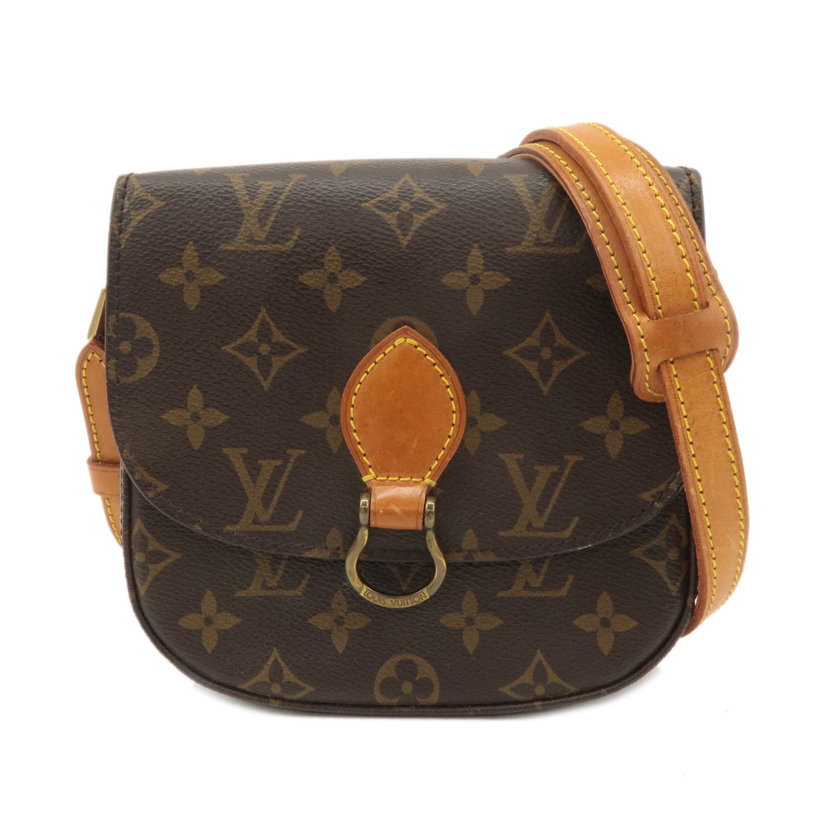 Louis Vuitton Monogram Saint Cloud PM Shoulder Bag Brown M51244