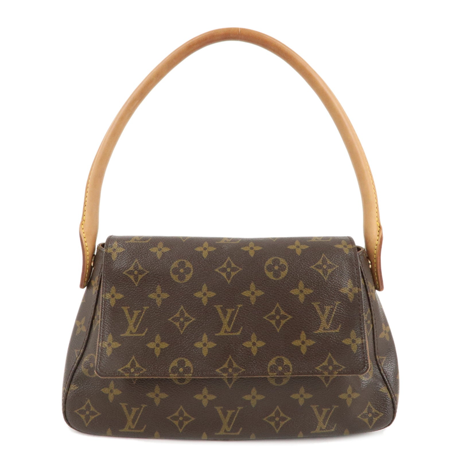 Louis-Vuitton-Monogram-Mini-Looping-Shoulder-Bag-Hand-Bag-M51147