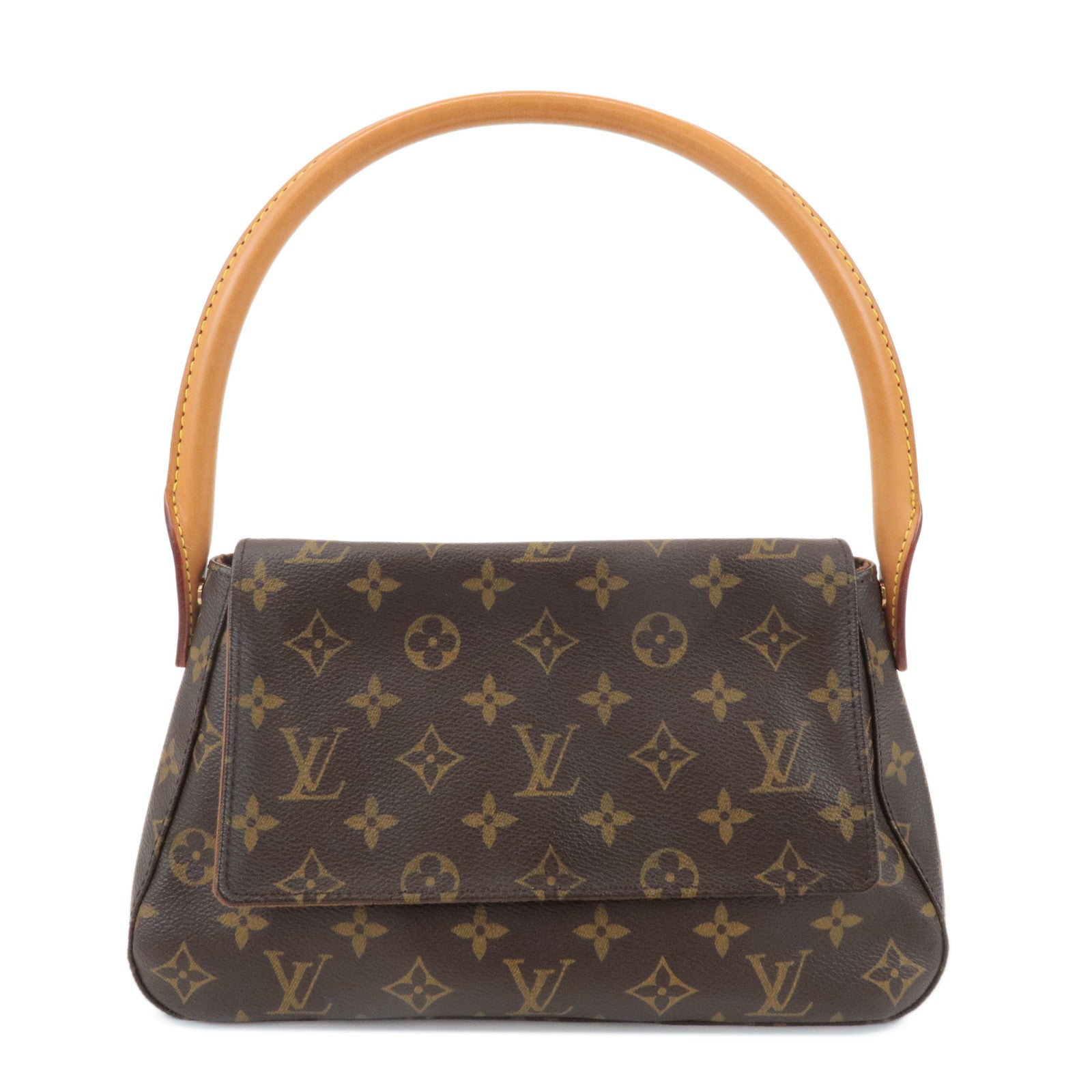 Louis-Vuitton-Monogram-Mini-Looping-Shoulder-Bag-Hand-Bag-M51147