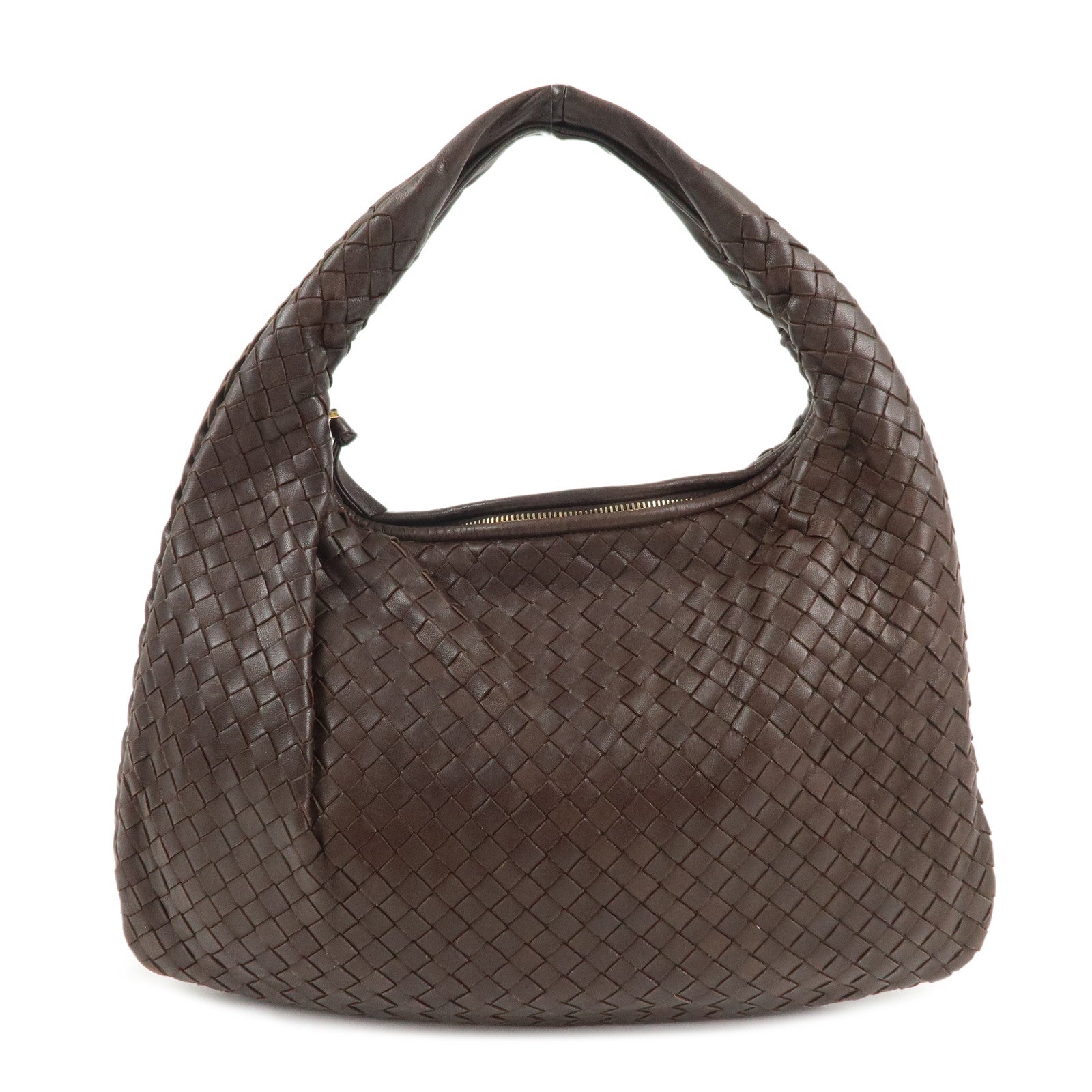 BOTTEGA-VENETA-Hobo-Intrecciato-Leather-Shoulder-Bag-115653