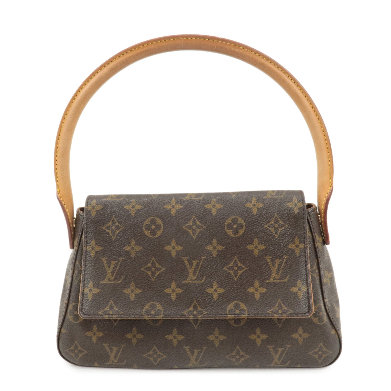 Louis-Vuitton-Monogram-Mini-Looping-Shoulder-Bag-Hand-Bag-M51147