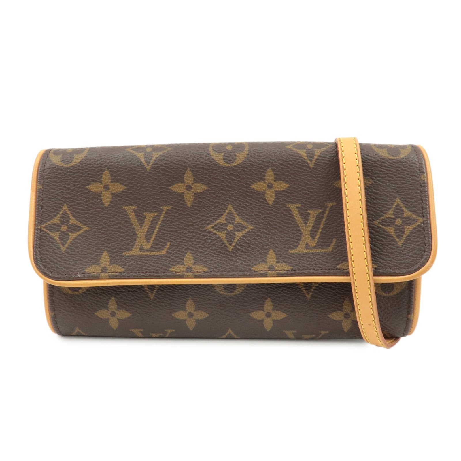 Louis-Vuitton-Monogram-Pochette-Twin-PM-2Way-Bag-Brown-M51854