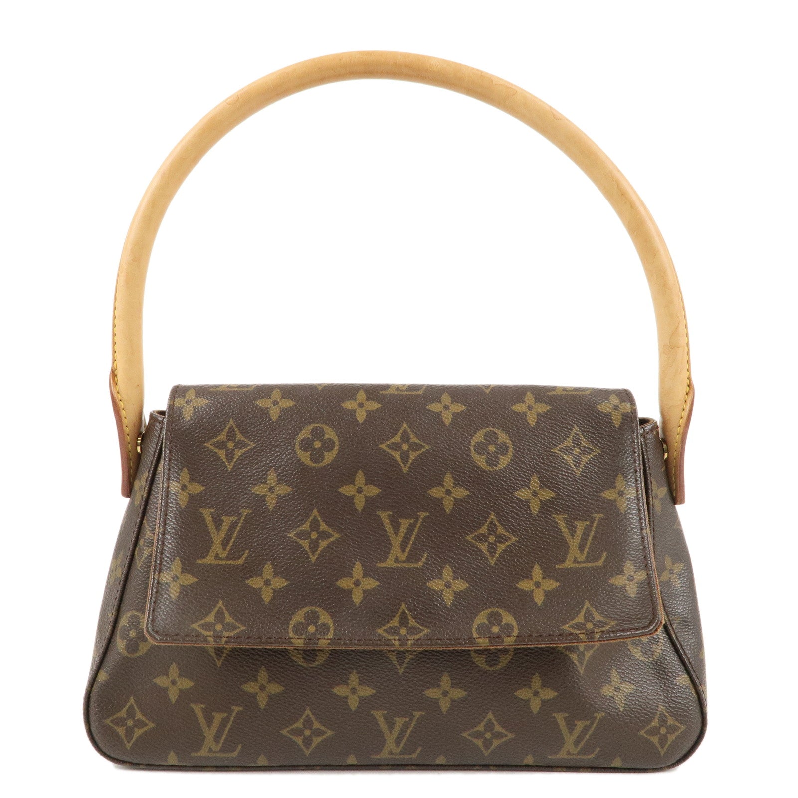 Louis-Vuitton-Monogram-Mini-Looping-Shoulder-Bag-Hand-Bag-M51147