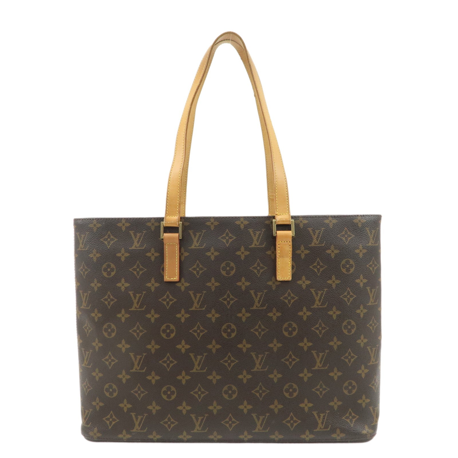 Louis-Vuitton-Monogram-Luco-Tote-Bag-Hand-Bag-Brown-M51155