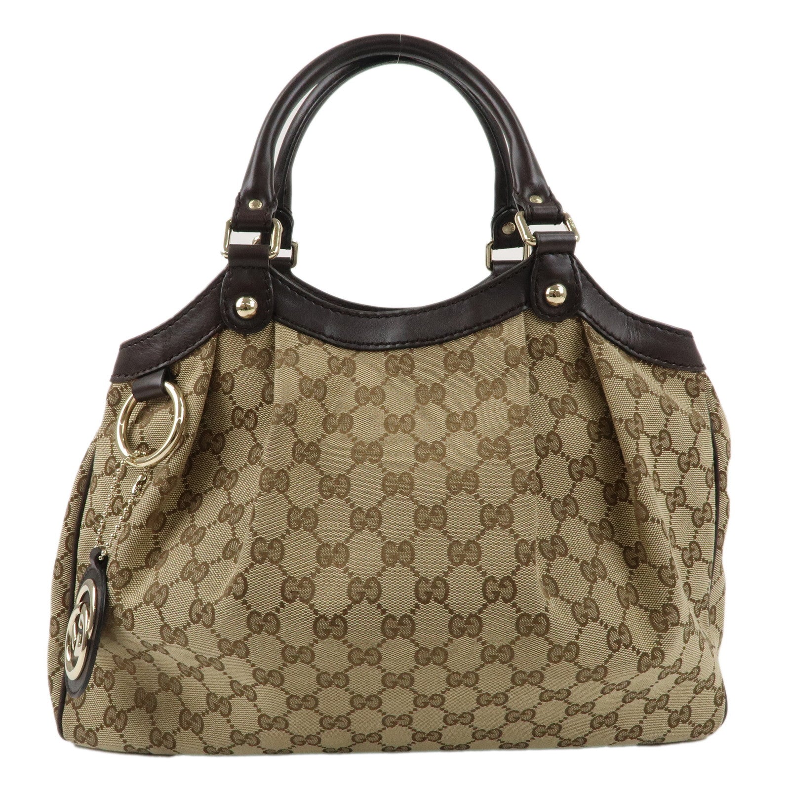 GUCCI-Sukey-GG-Canvas-Leather-Tote-Bag-Beige-Brown-211944