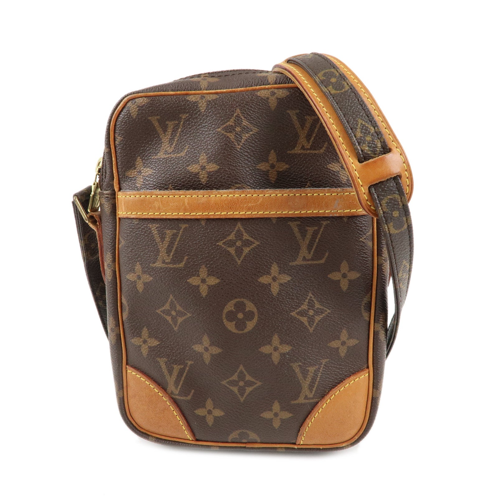 Louis-Vuitton-Monogram-Danube-Shoulder-Bag-Brown-M45266