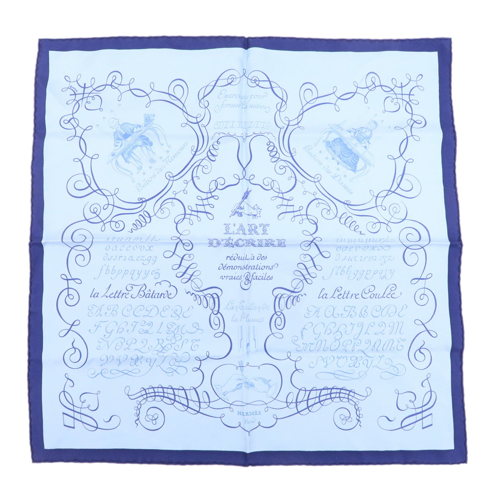 HERMES-Carre-42-Silk-100%-Scarf-L
ART-D
ECRIRE-Light-Blue