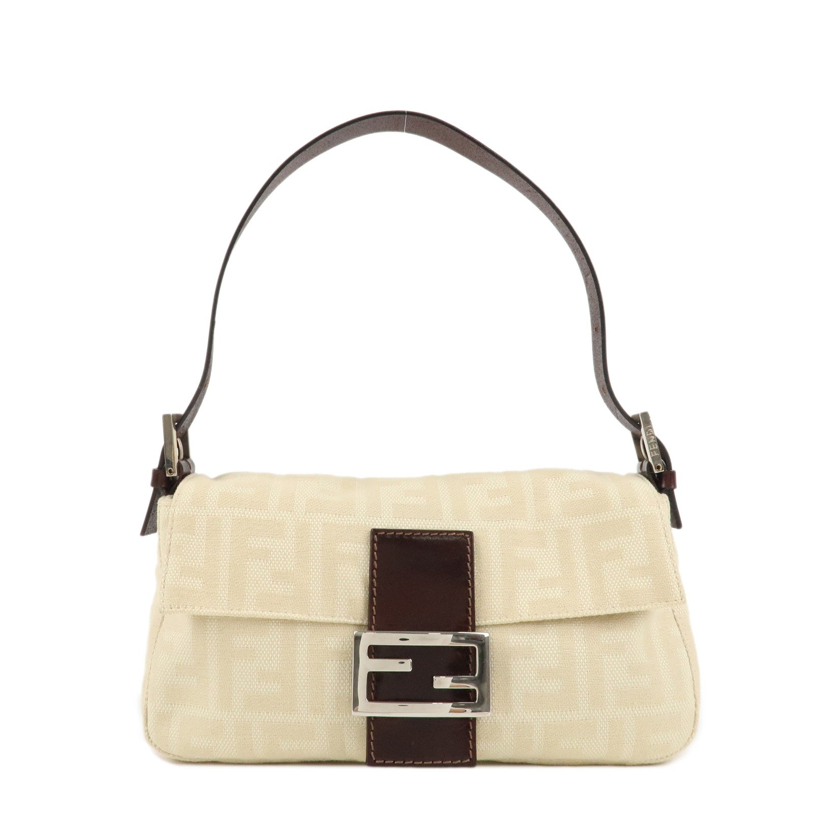 FENDI-Mamma-Baguette-Zucca-Canvas-Leather-Shoulder-Bag-Beige-26424