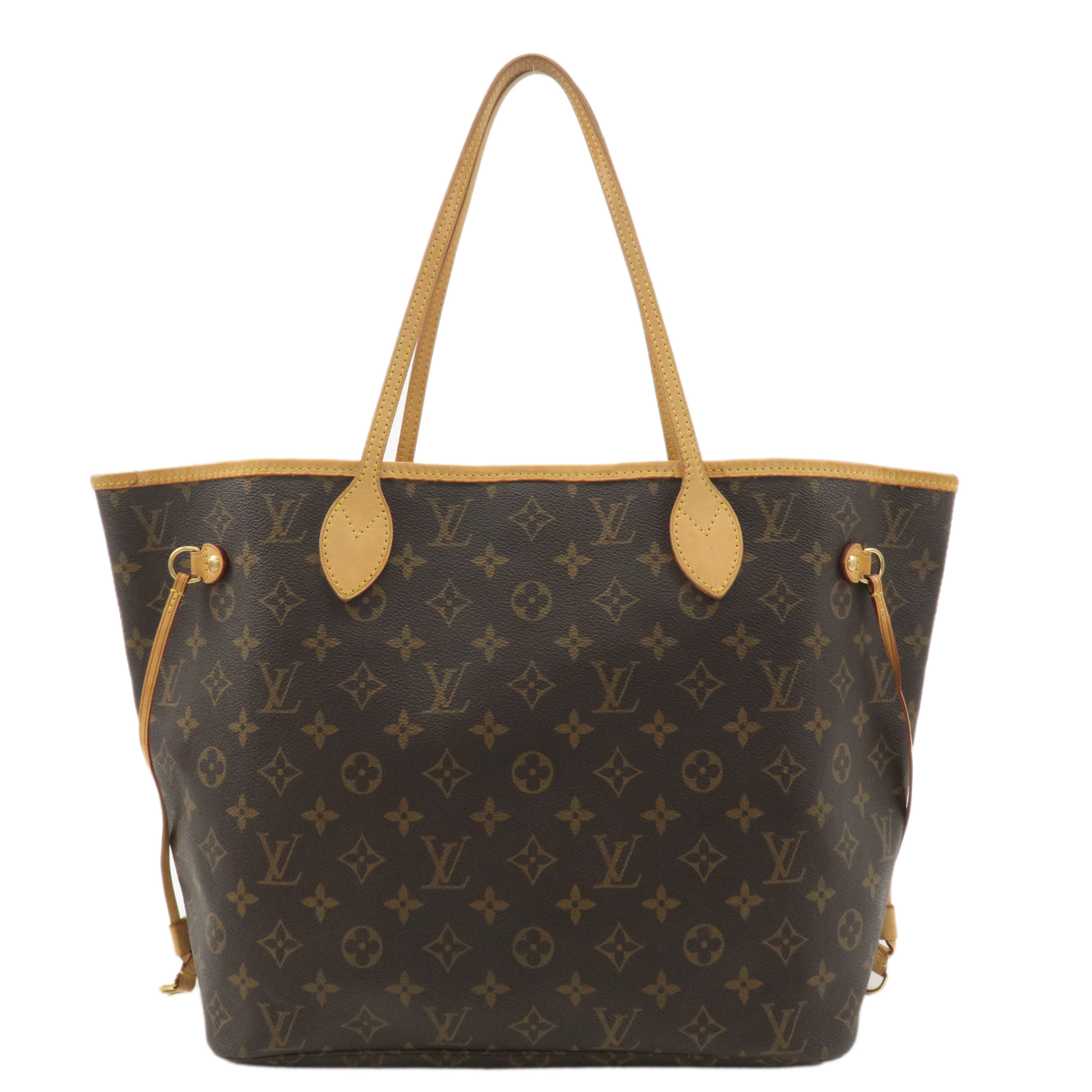 Louis Vuitton Monogram Neverfull MM Tote Bag Brown M40156